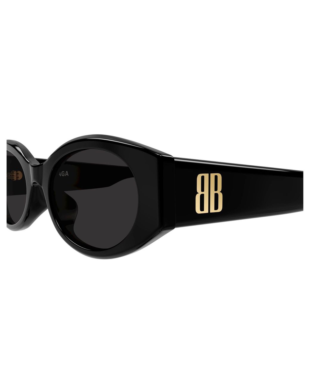 Balenciaga Black Bb0477Sa 001 Sunglasses Acetate Round