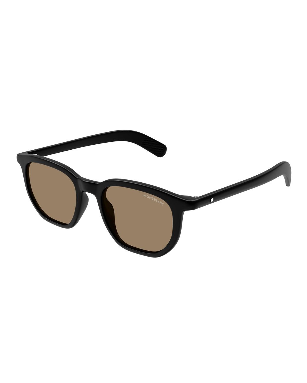 Montblanc Black Mb0353S 006 Sunglasses Round for men