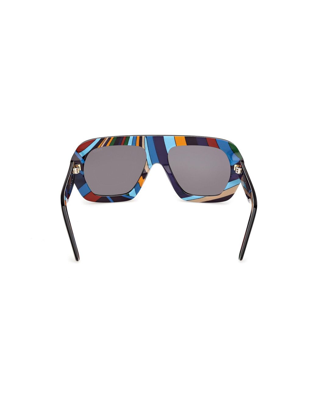 Emilio Pucci Black Ep0252 05A Sunglasses Acetate Smoke Geometric Normal