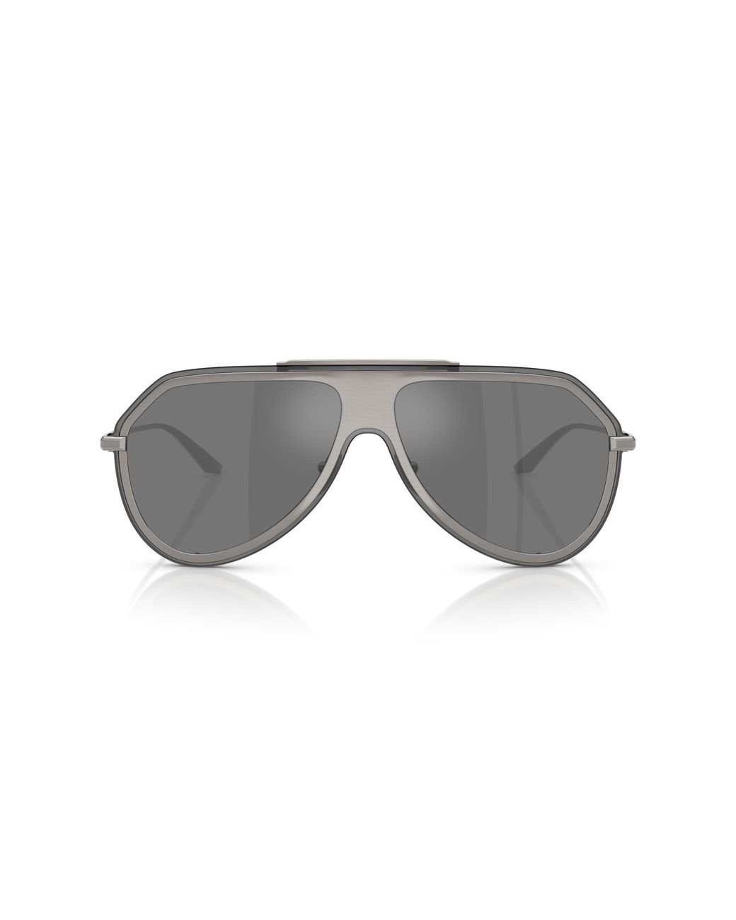 Dolce & Gabbana Black Dg2309 11086G Sunglasses Metal Pilot Mirrored for men