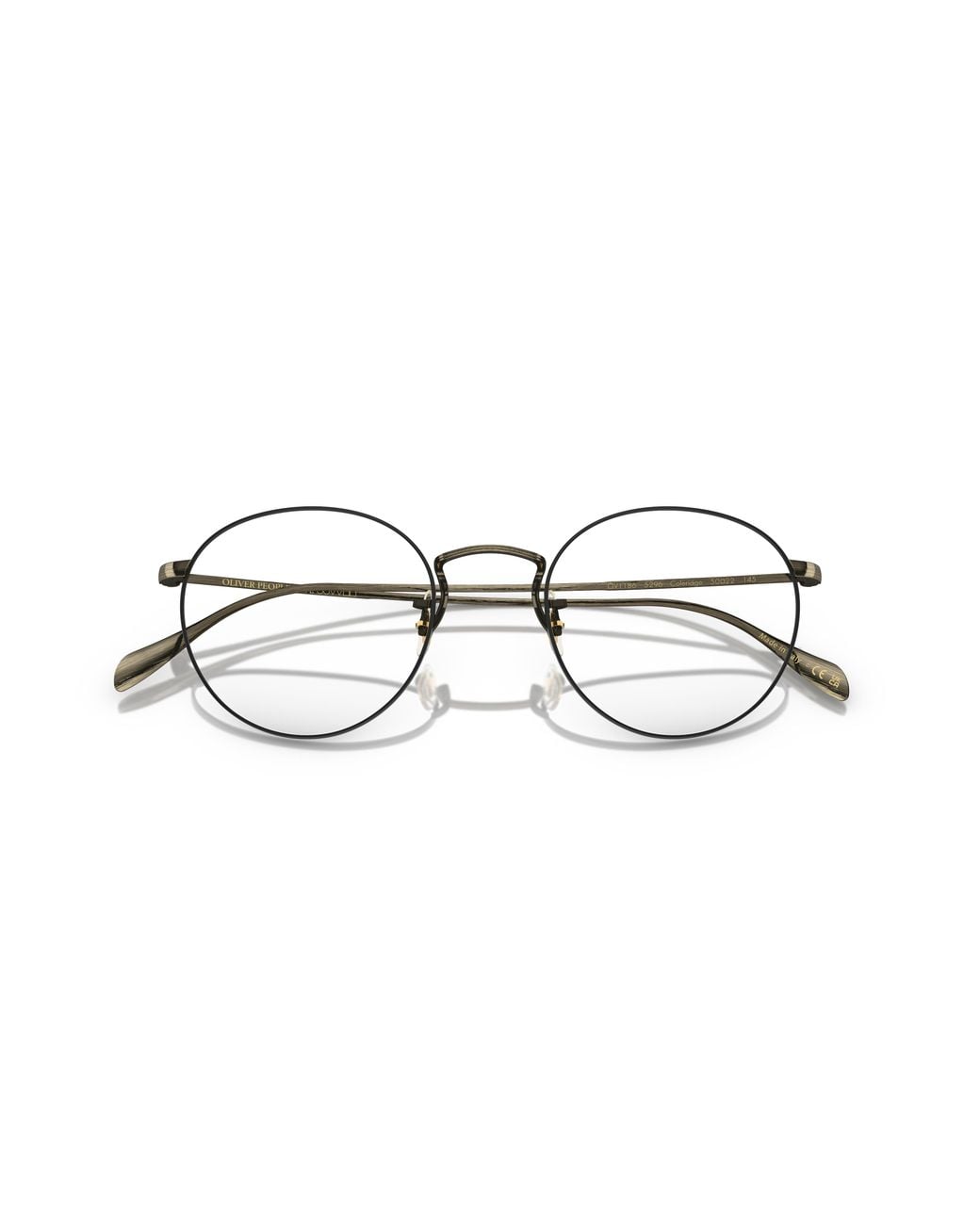 Oliver Peoples Black Ov1186 Coleridge 5296 Optical Frames Metal Transparent Pantos Normal for men