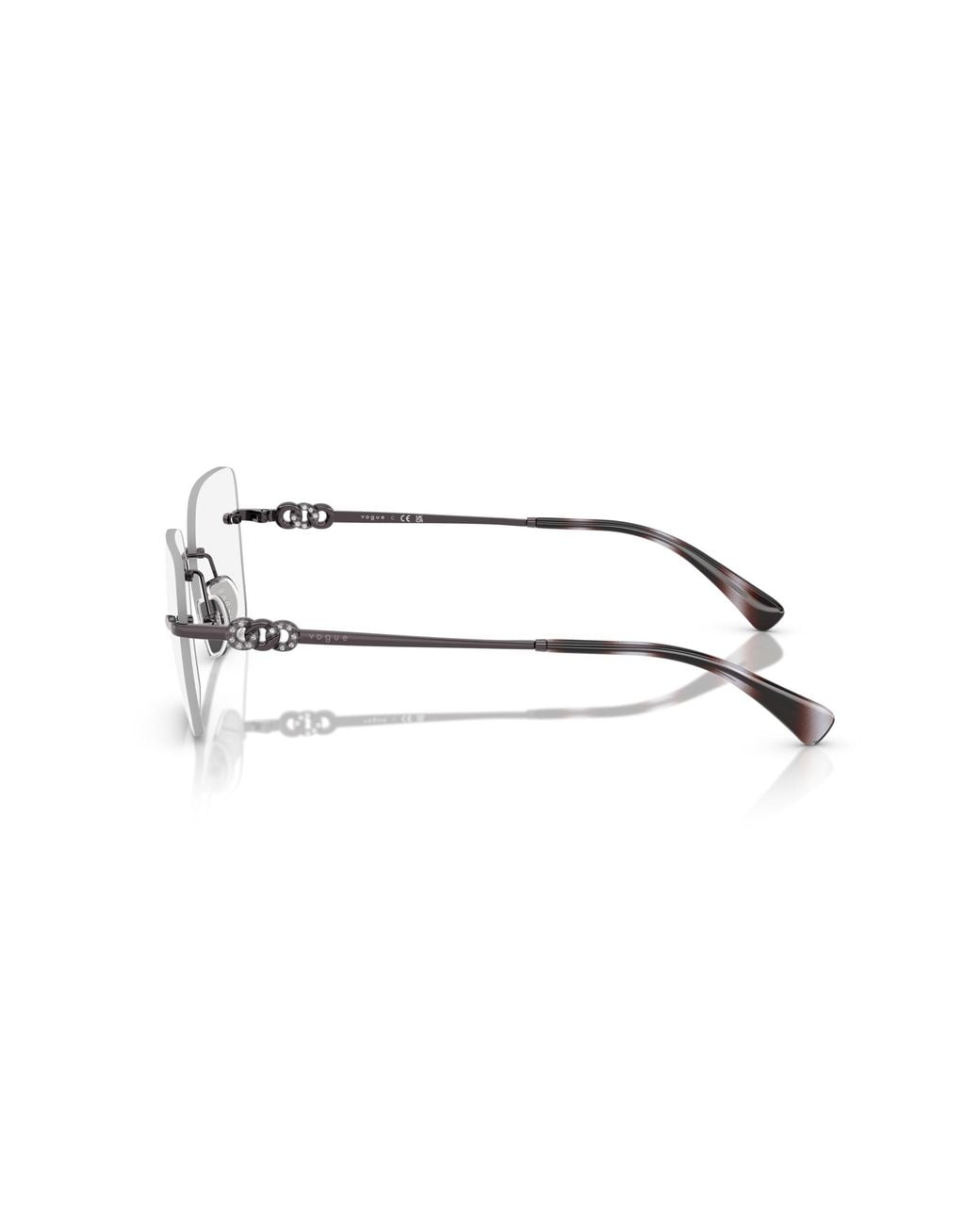 Vogue Eyewear Black Vo4320B 5149 Optical Frames Metal Squared Normal