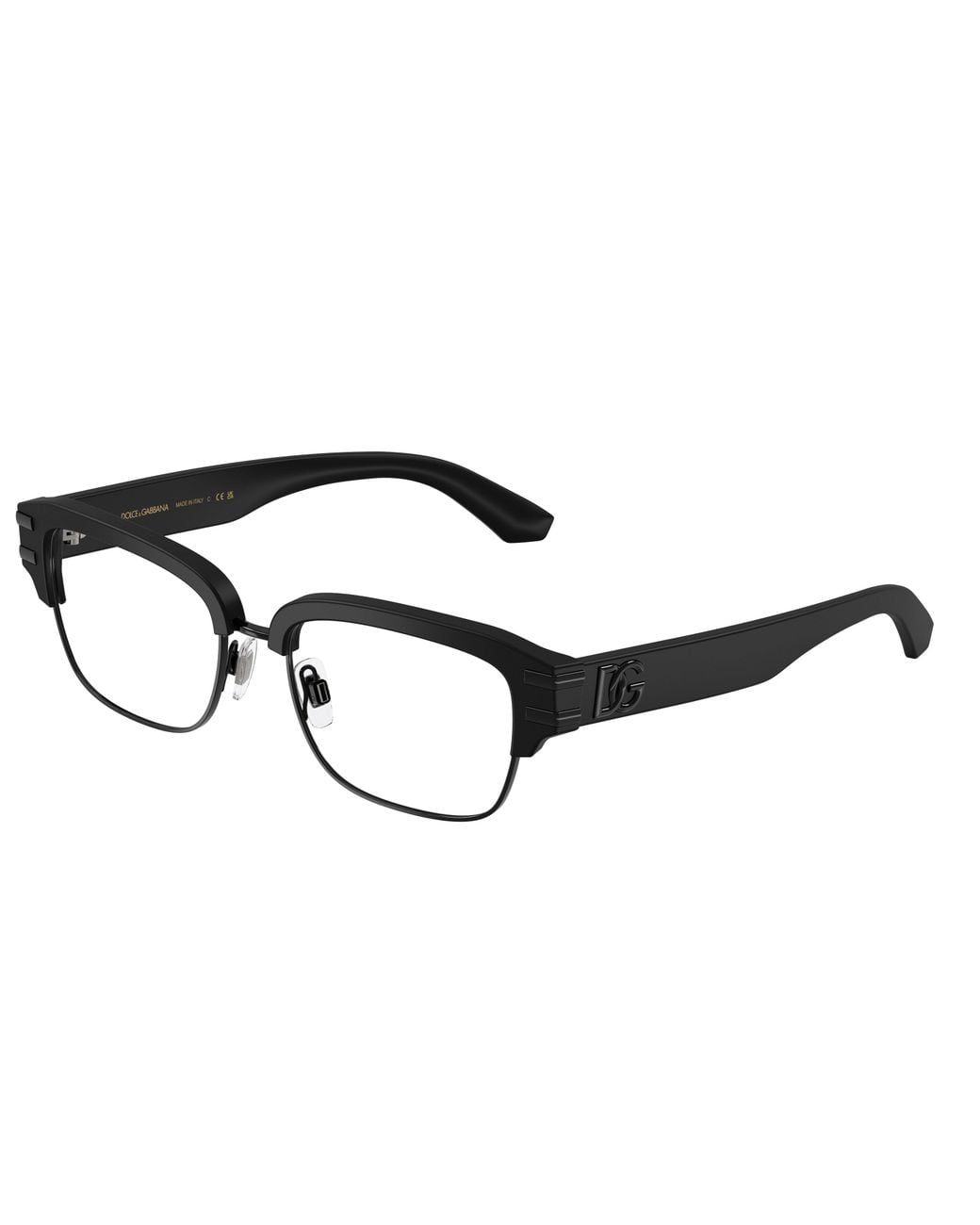 Dolce & Gabbana Black Dg3456 2525 Optical Frames Acetate Transparent Squared Normal for men
