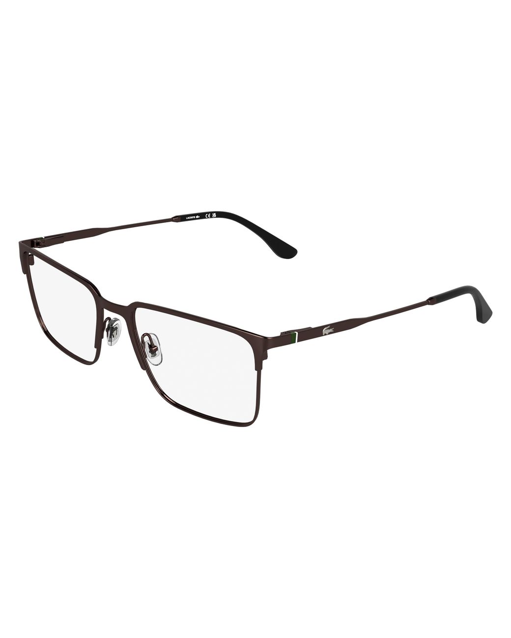 Lacoste Black L2321 601 Optical Frames Metal Squared Normal for men