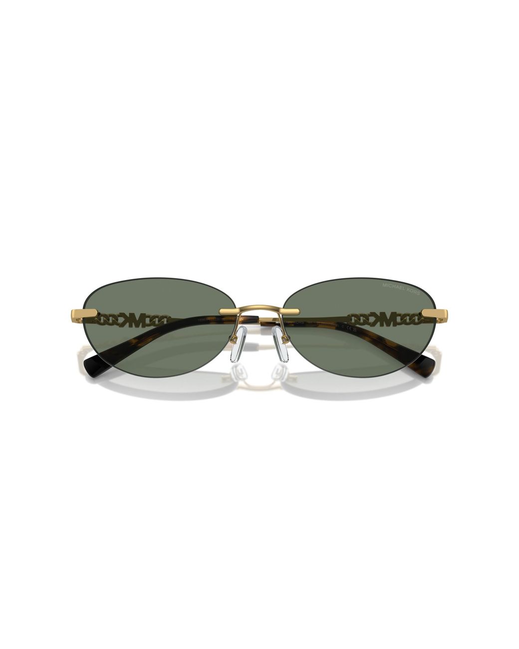 Michael Kors Black Mk1151 Manchester 18963H Sunglasses Metal Round Normal