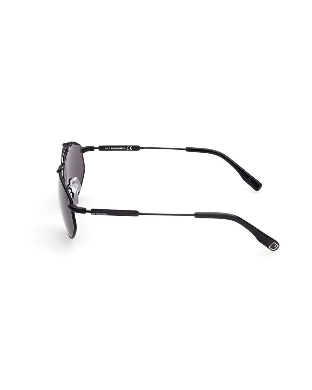 DSquared² Black Dq0354 02A Outlet Sunglasses Metal Geometric Normal for men
