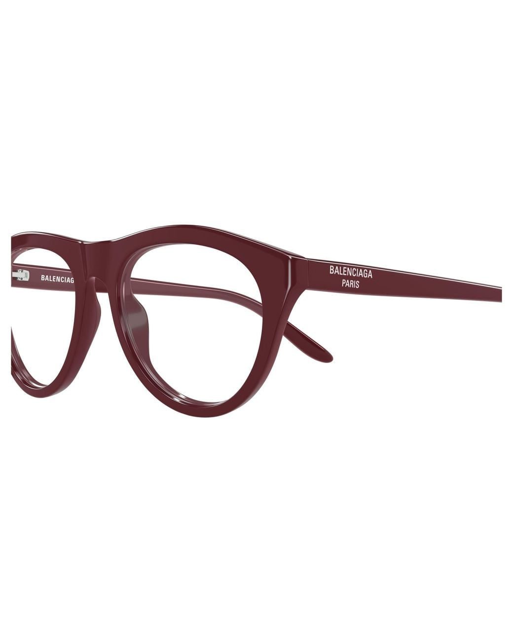 Balenciaga Black Bb0533O 004 Montature Da Vista Acetato Trasparente Pilot