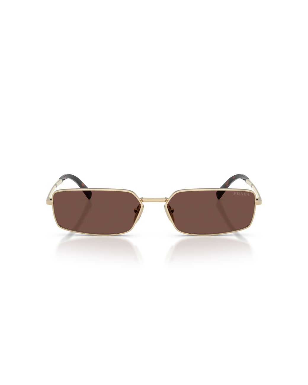 Prada Black Pr A60S Zvn80T Sunglasses Steel Squared Normal