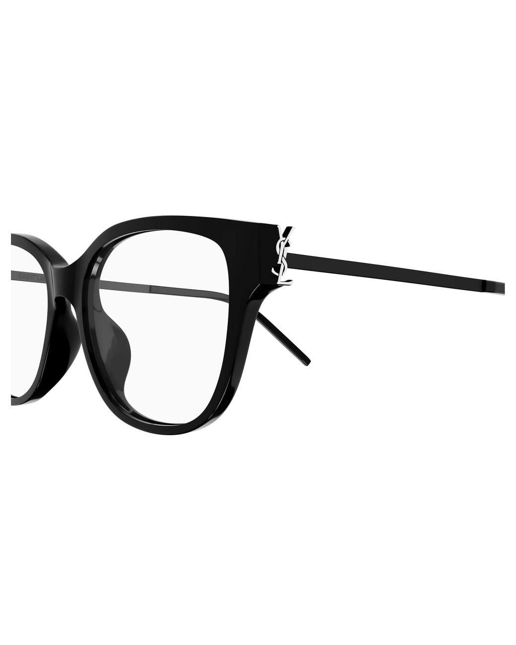 Saint Laurent Black Sl M48O_B/Fn 002 Optical Frames Acetate Transparent Squared