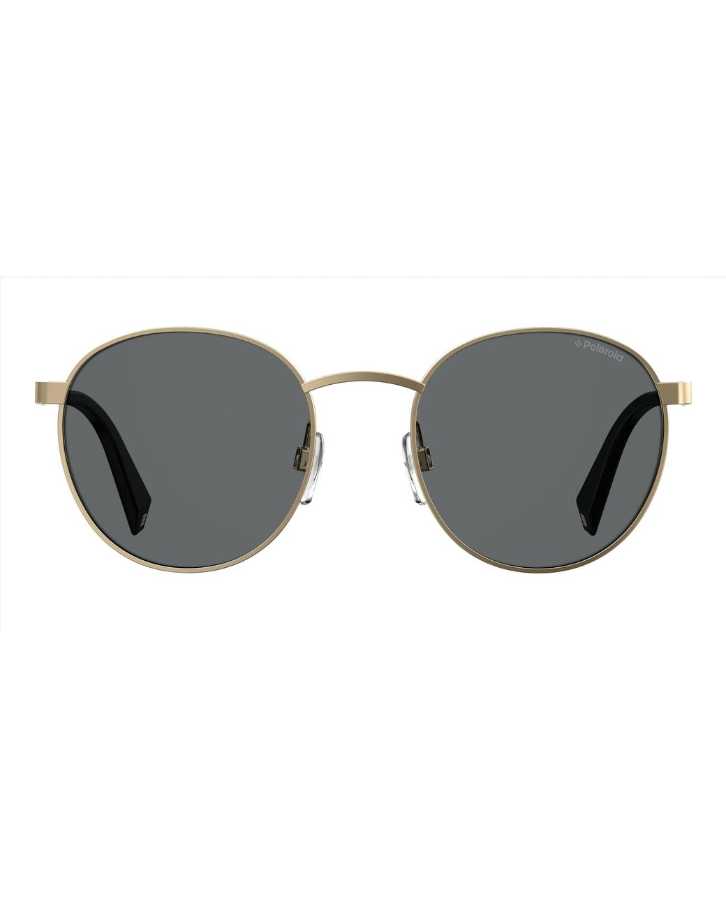 Polaroid Black Pld 2053/S 2F7/M9 Sunglasses Metal Round Polarized