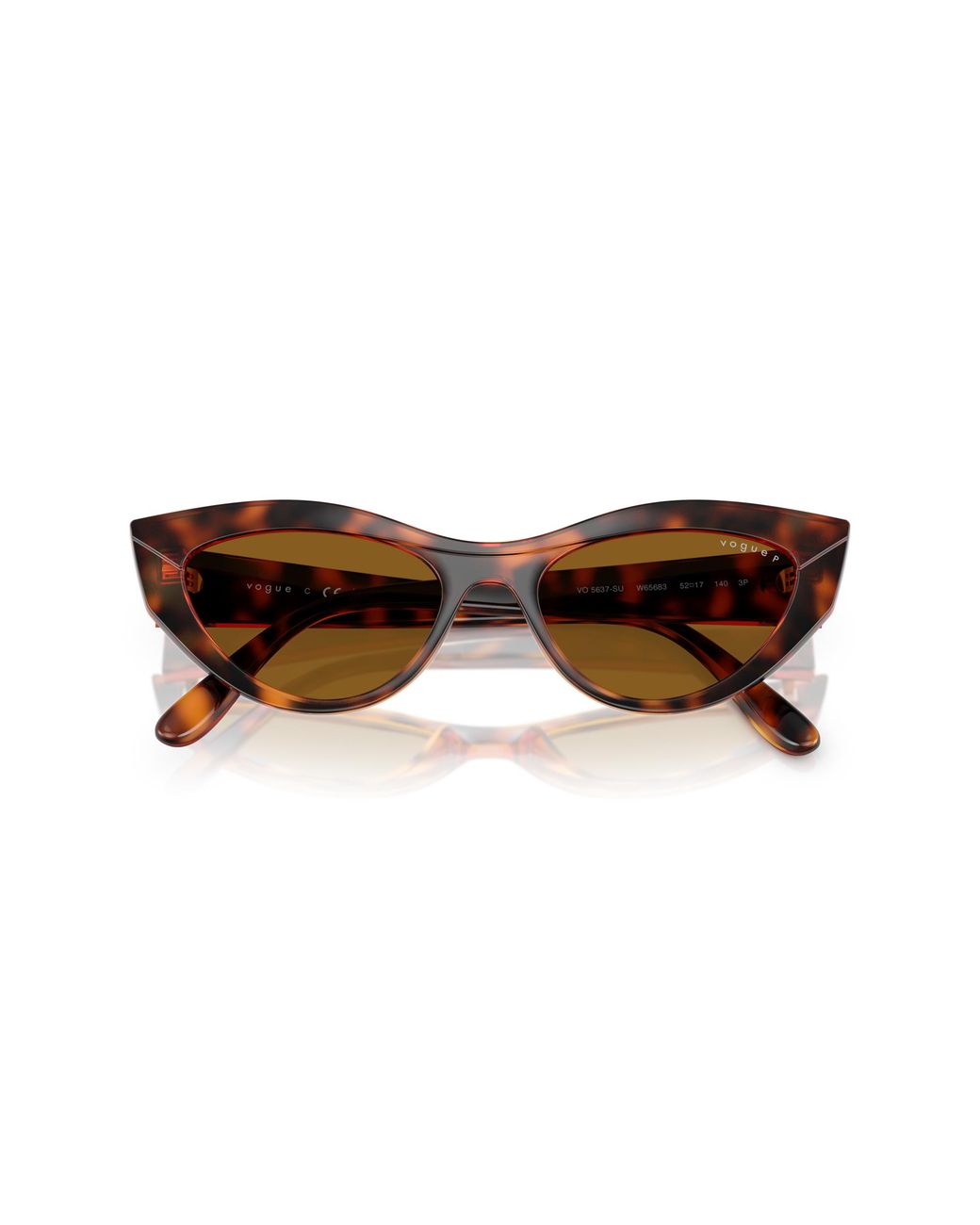 Vogue Eyewear Black Vo5637Su W65683 Sunglasses Nylon Cat Eye Polarized