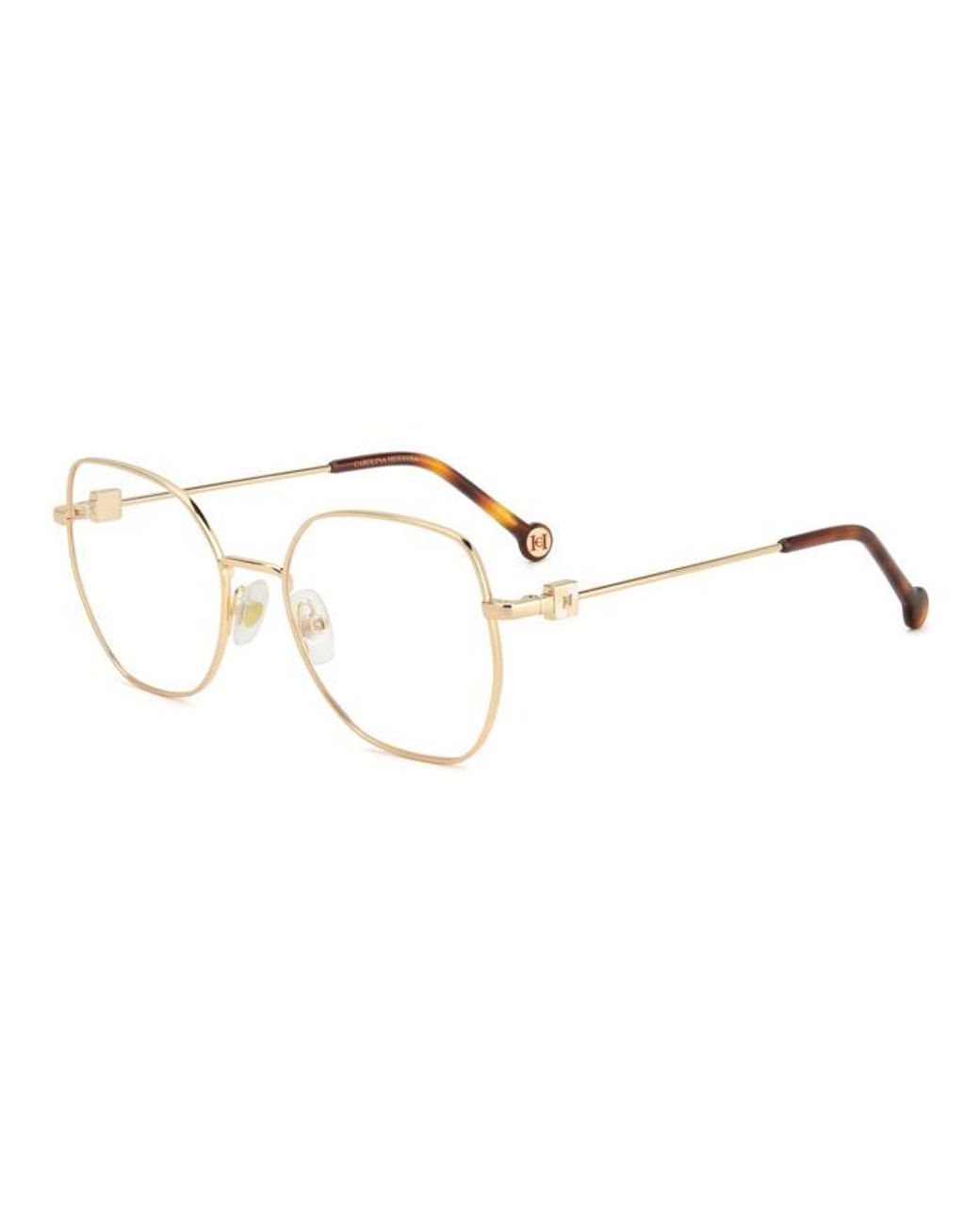 Carolina Herrera Black Her 0242 0Nr Optical Frames Metal Geometric