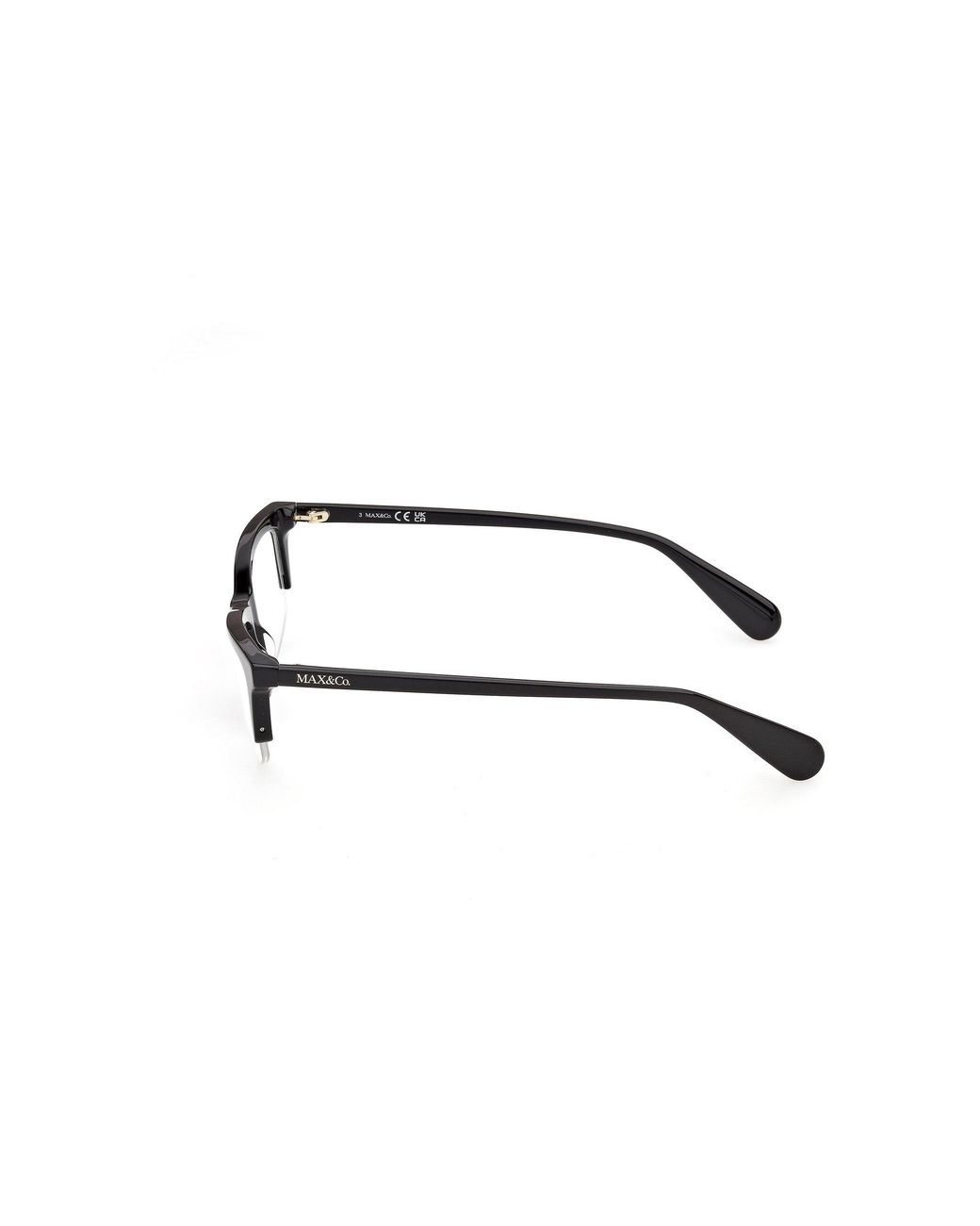 MAX&Co. Black Mo5240 1 Optical Frames Acetate Squared Normal