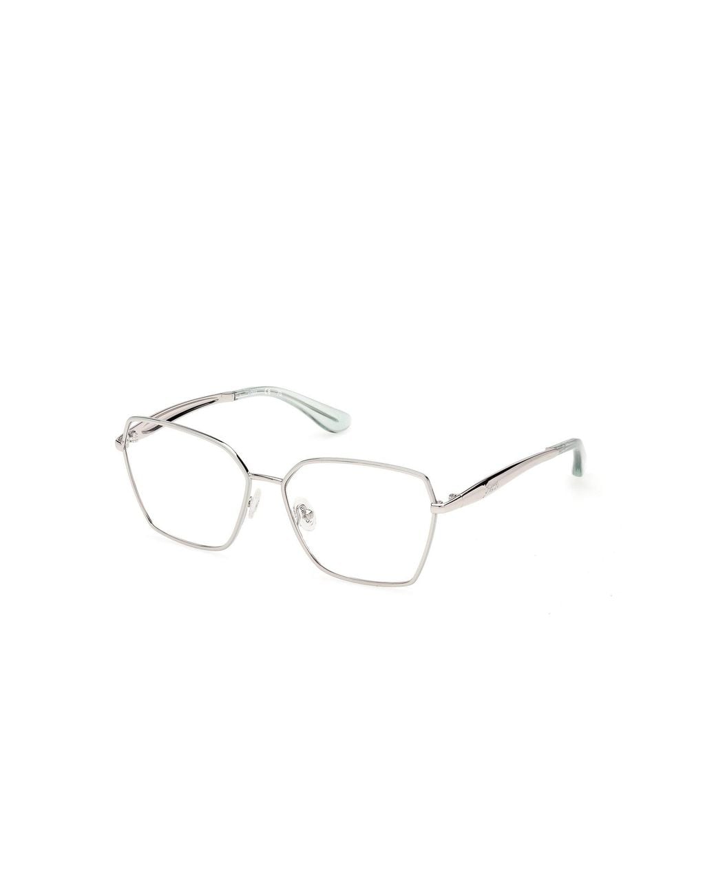 Guess Black Gu50384 95 Optical Frames Metal Squared Normal