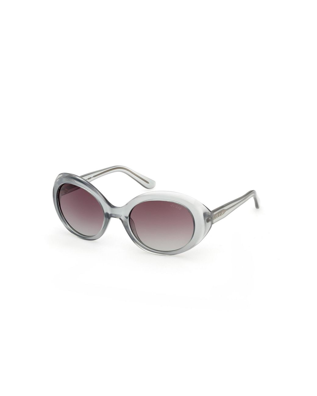 Guess Black Gu00287 93T Sunglasses Injected Bordeaux Round Normal