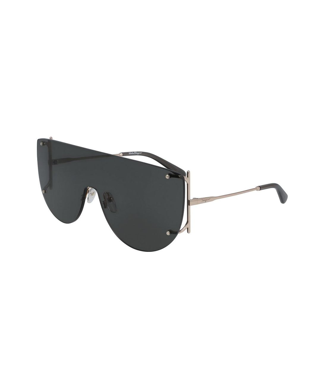 Ferragamo Black Sf222S 42664 726 Sunglasses Metal Pilot Normal