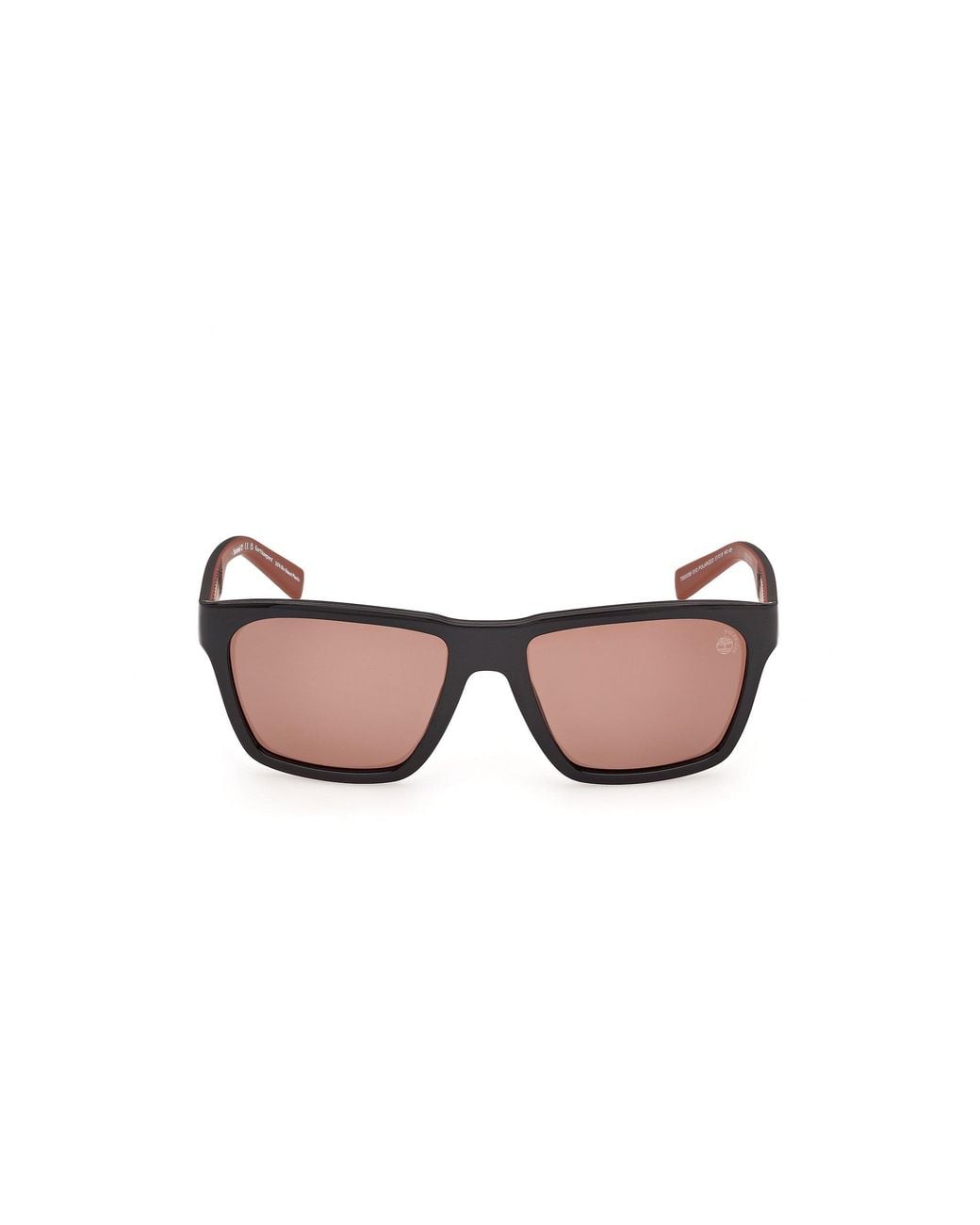 Timberland Black Tb00095 01D Sunglasses Injected Smoke Squared Polarized for men