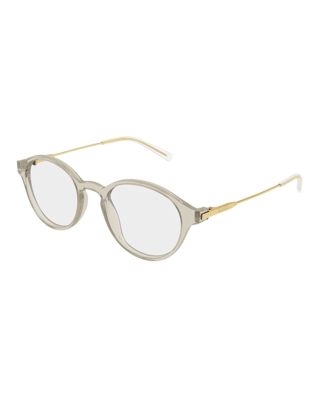 Gucci Black Gg2253O 004 Optical Frames Acetate Transparent Round for men