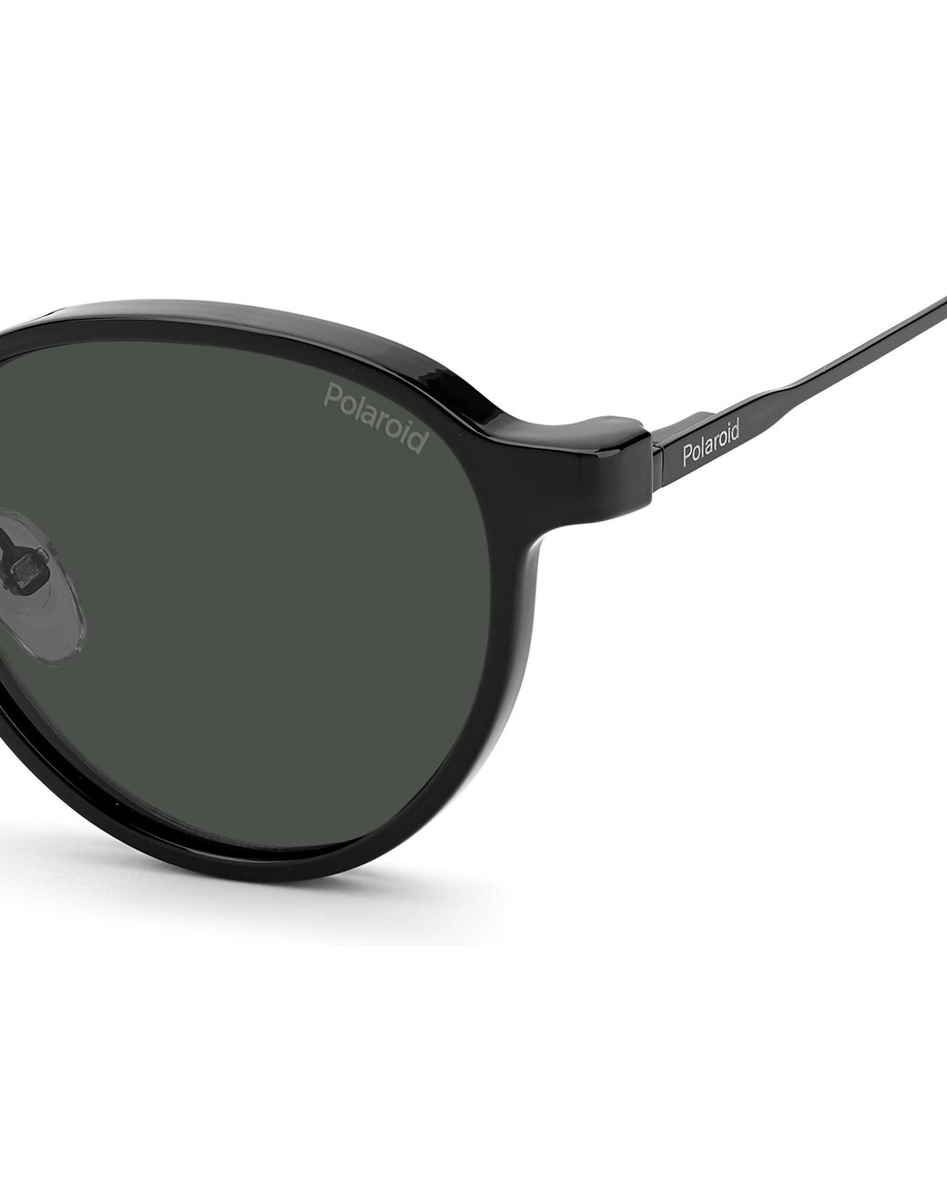 Polaroid Black Pld 6158/Cs 807/M9 Sunglasses Steel Round Clip-On