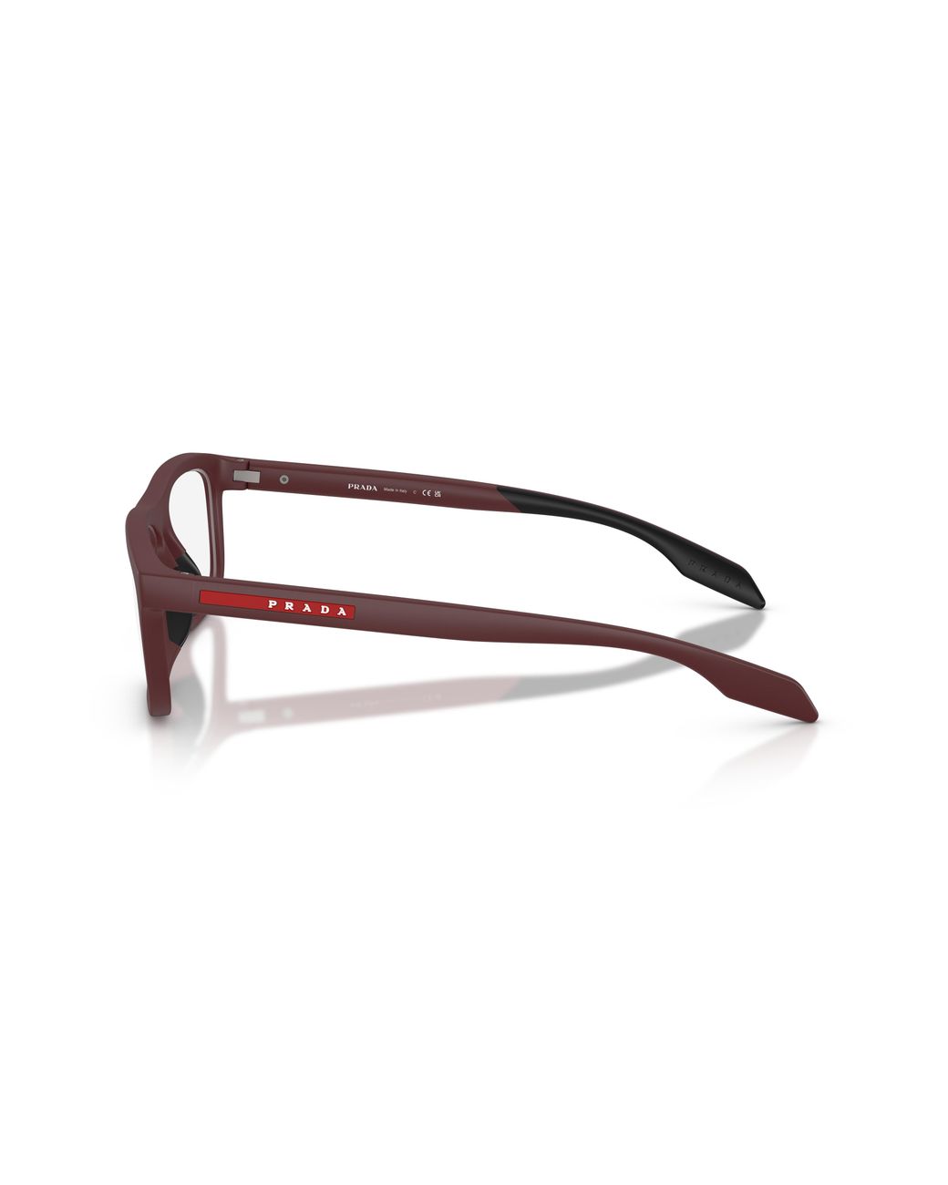 Prada Linea Rossa Black Ps 05Tv 29U1O1 Optical Frames Injected Transparent Pillow Normal for men