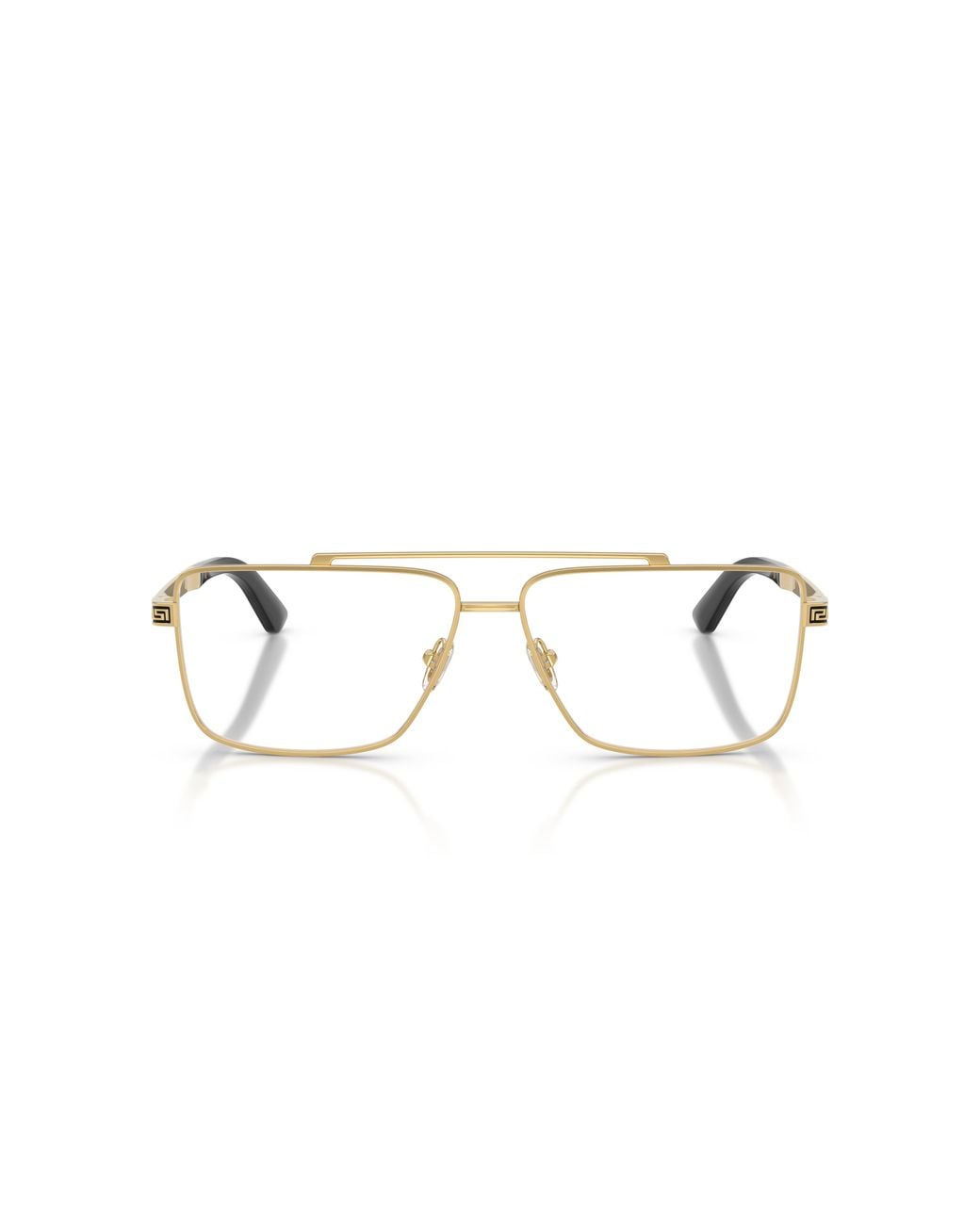 Versace Black Ve1315 1436 Optical Frames Metal Transparent Squared Normal for men