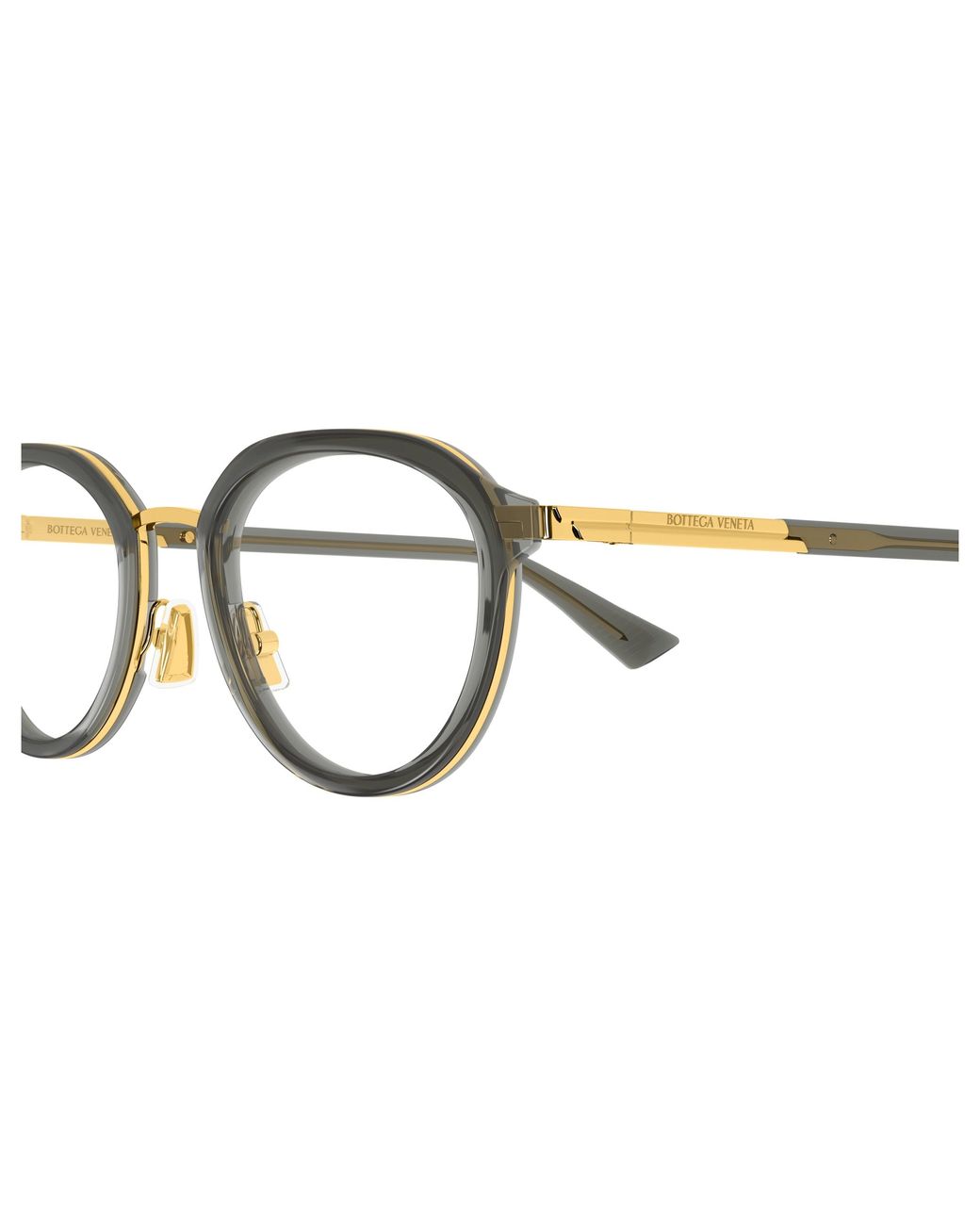 Bottega Veneta Black Bv1377Oa 008 Optical Frames Acetate Transparent Round