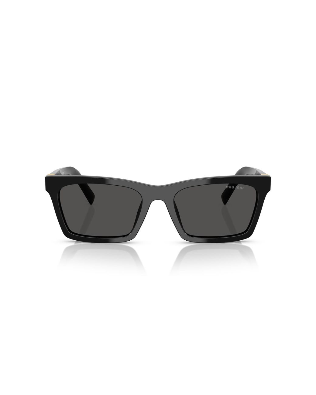 Miu Miu Black Mu A05S 16K08Z Sunglasses Acetate Squared Normal
