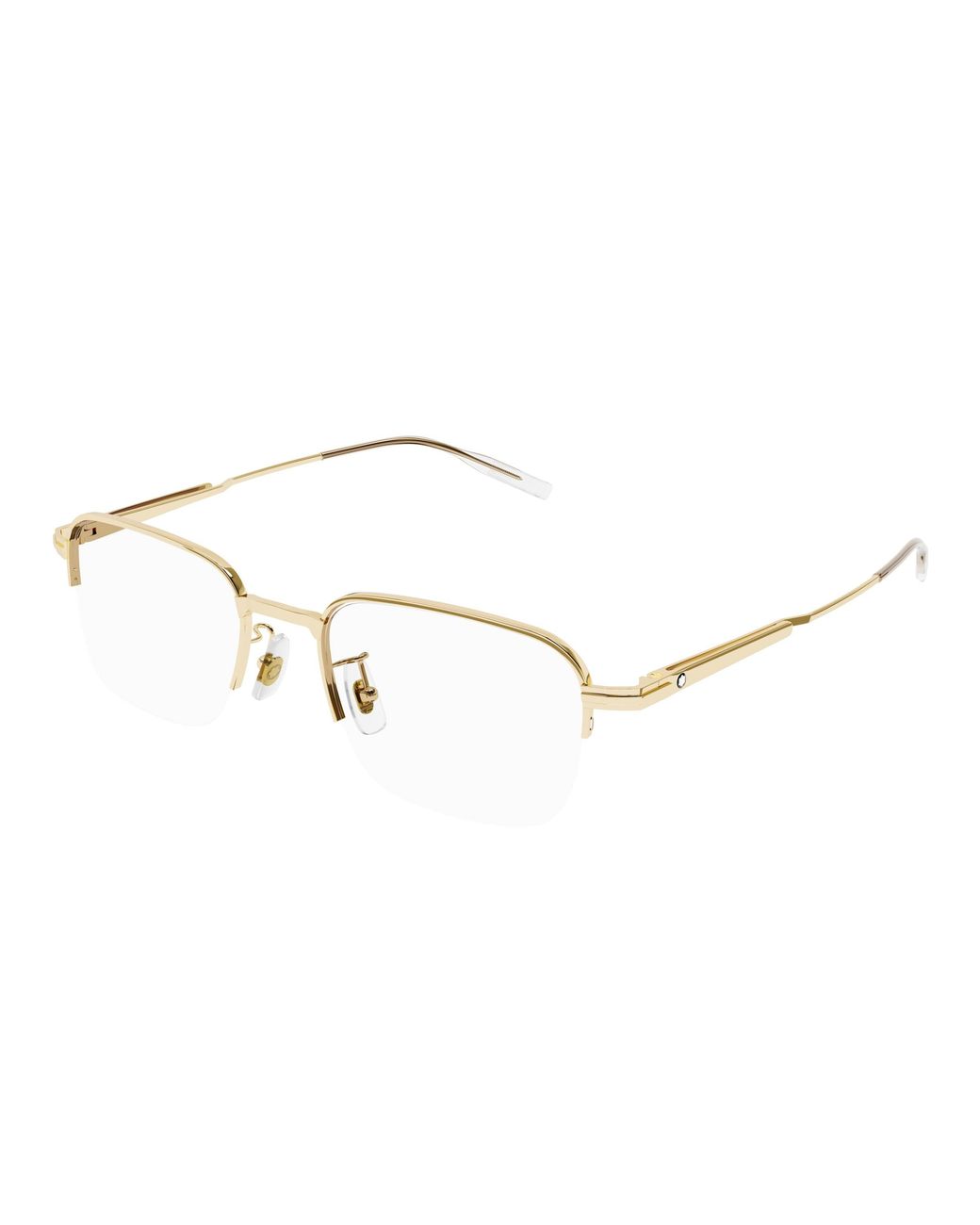 Montblanc Black Mb0220Oa 005 Optical Frames Metal Pillow for men