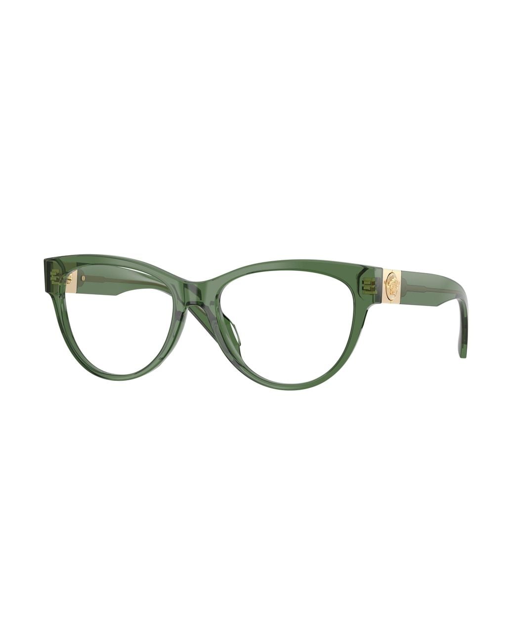 Versace Black Ve3402U 5144 Optical Frames Acetate Transparent Cat Eye Normal