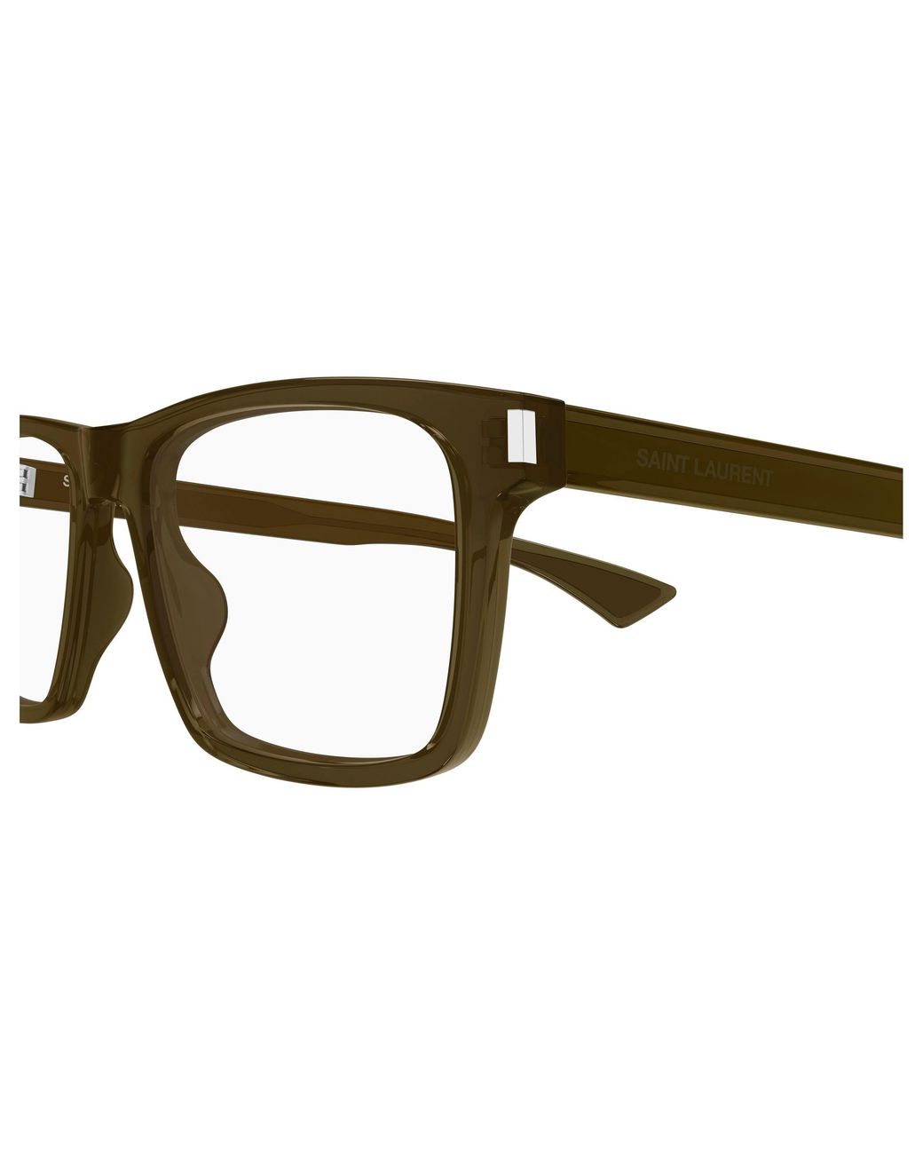 Saint Laurent Black Sl 882 009 Optical Frames Acetate Transparent Squared Antiriflesso for men