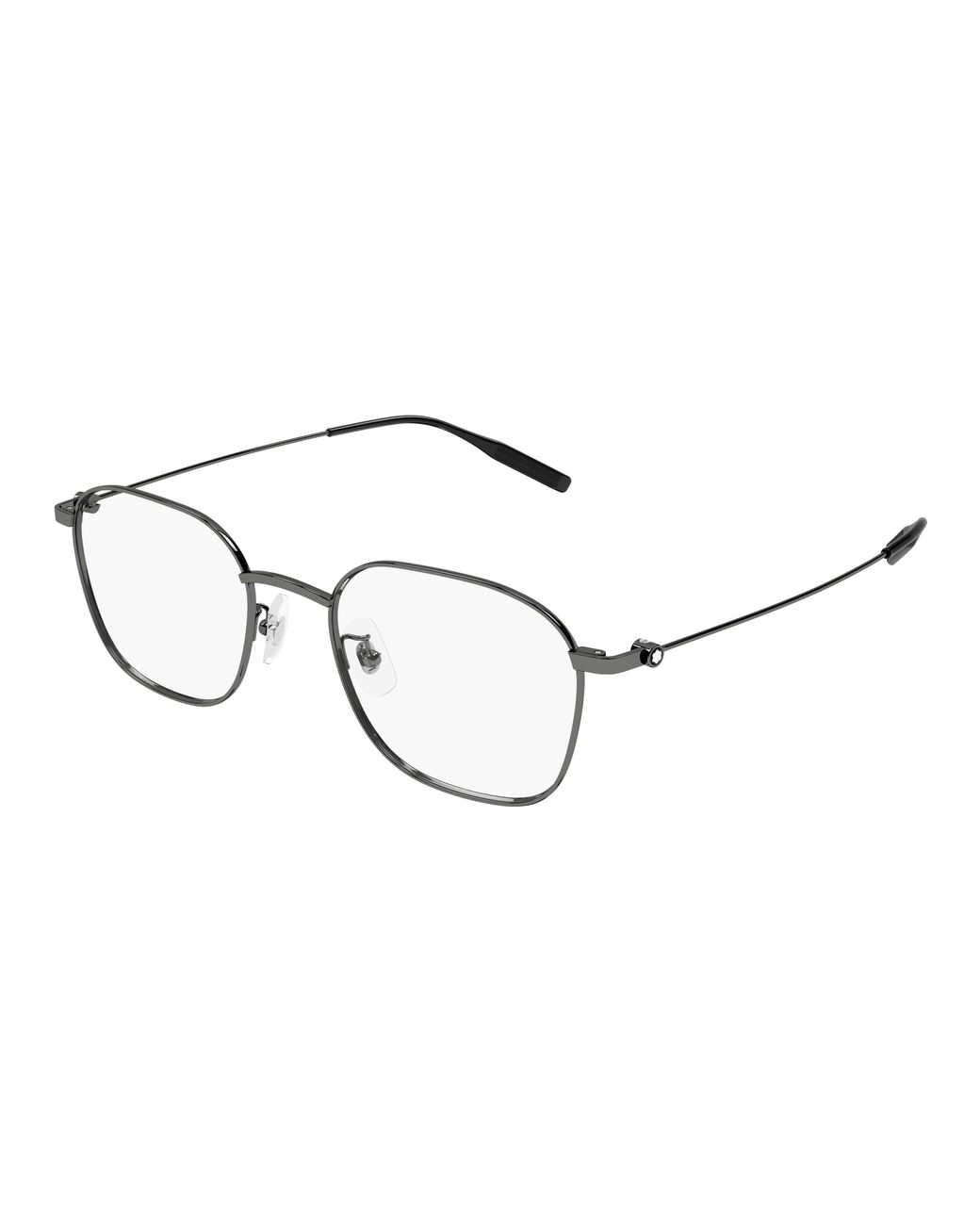 Montblanc Black Mb0371Oa 003 Optical Frames Titanium Transparent Squared for men