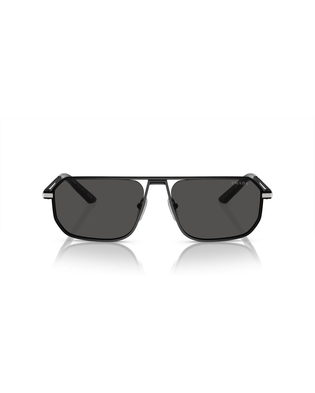 Prada Black Pr A53S 1Bo5S0 Sunglasses Metal Pillow Normal for men