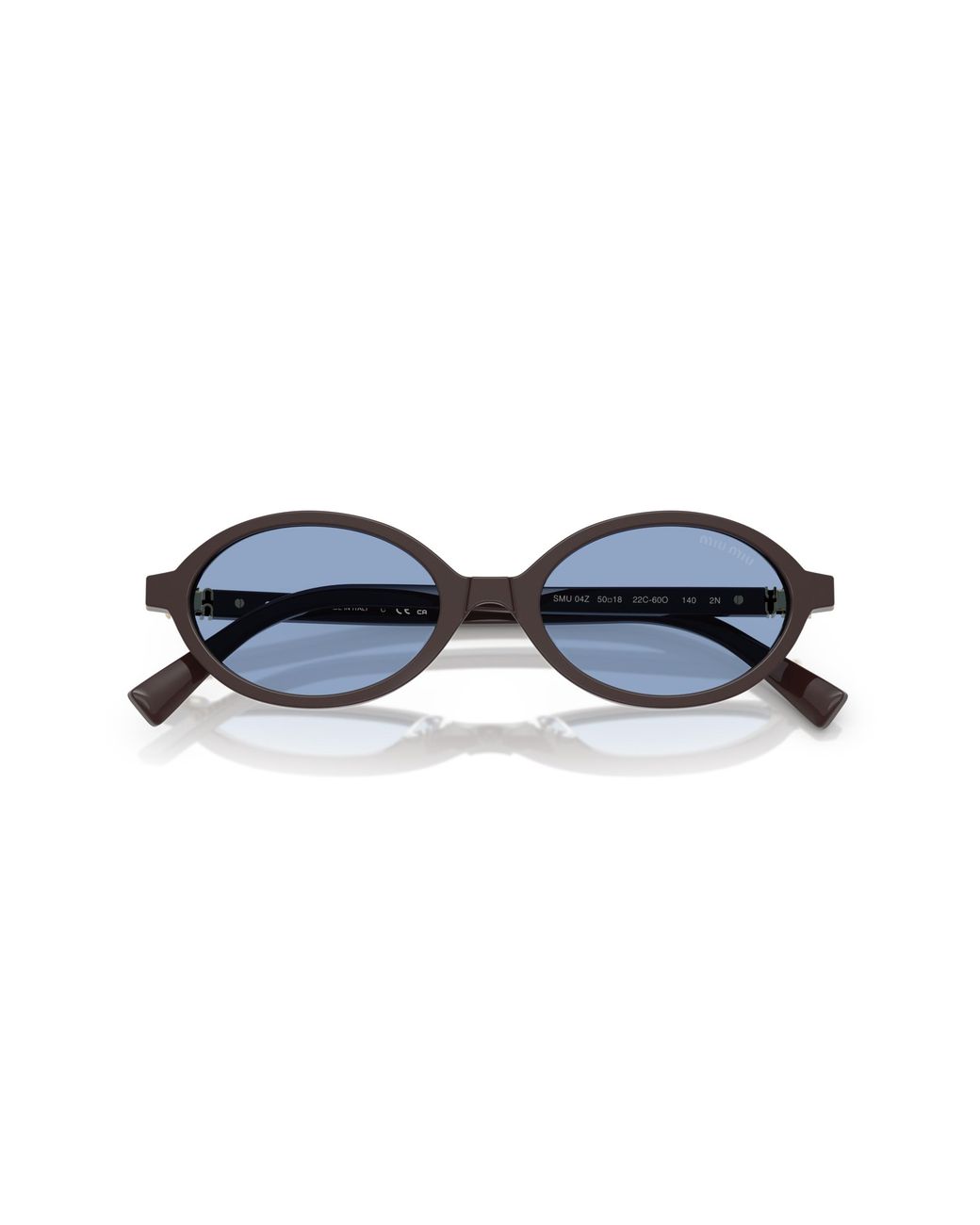Miu Miu Black Mu 04Zs 22C60O Sunglasses Acetate Round Normal