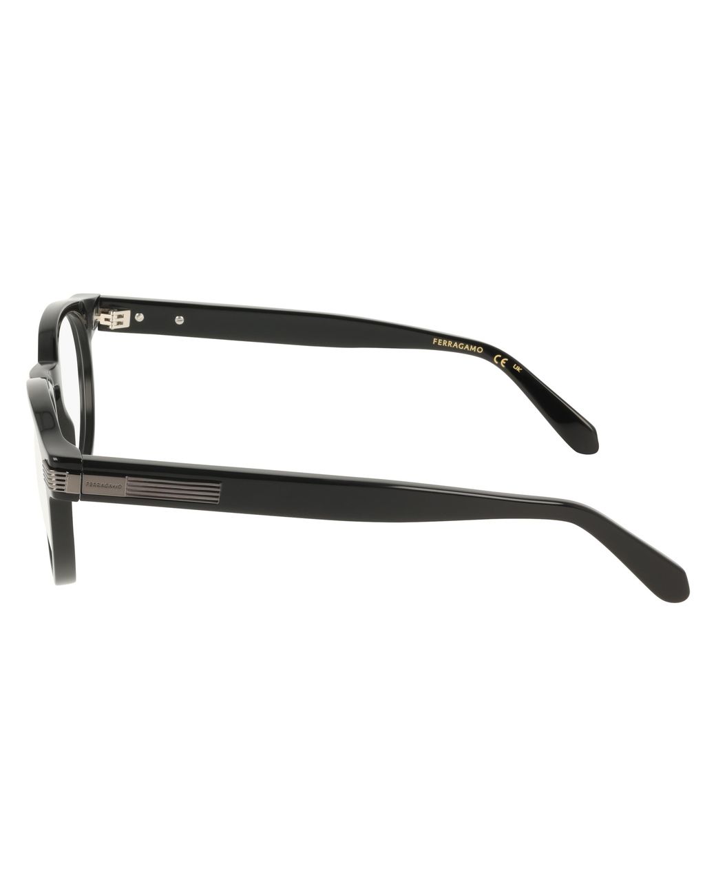 Ferragamo Black Sf3045 001 Optical Frames Acetate Geometric Normal for men