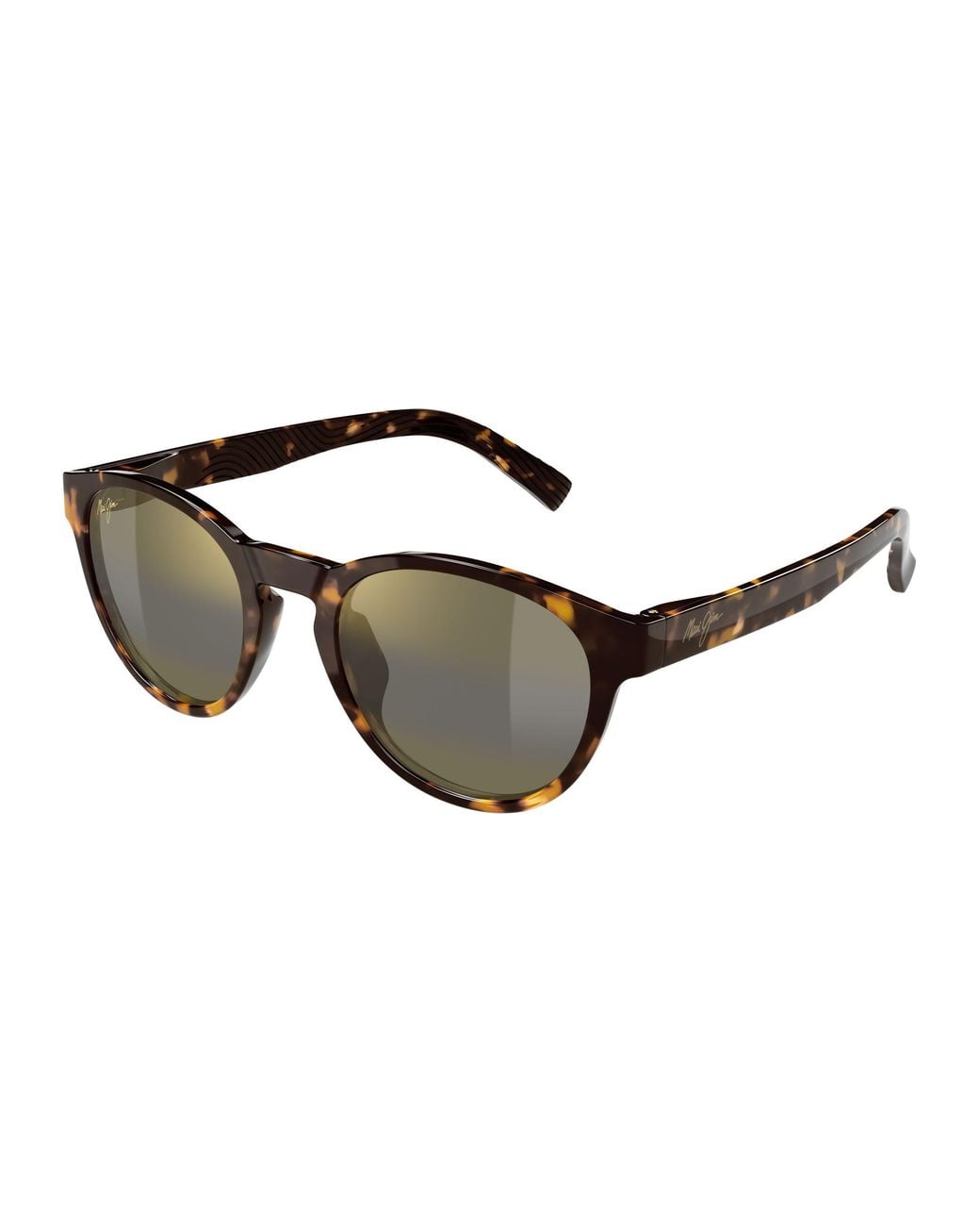 Maui Jim Black Mj0364S 002 Sunglasses Bio-Injected Bronze Round