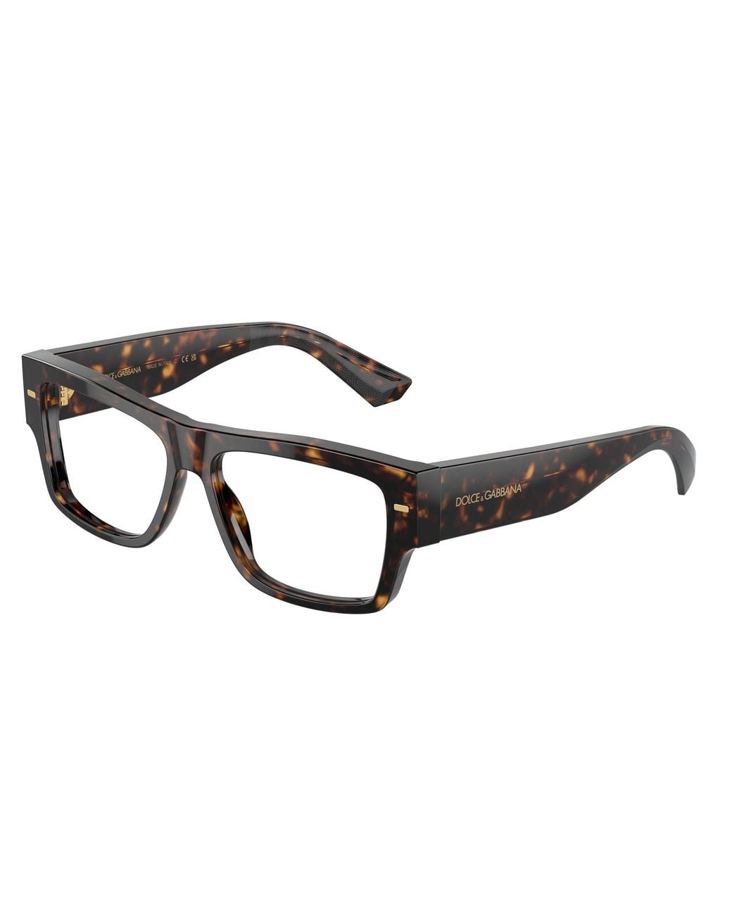 Dolce & Gabbana Black Dg3379 502 Optical Frames Acetate Transparent Squared Normal for men