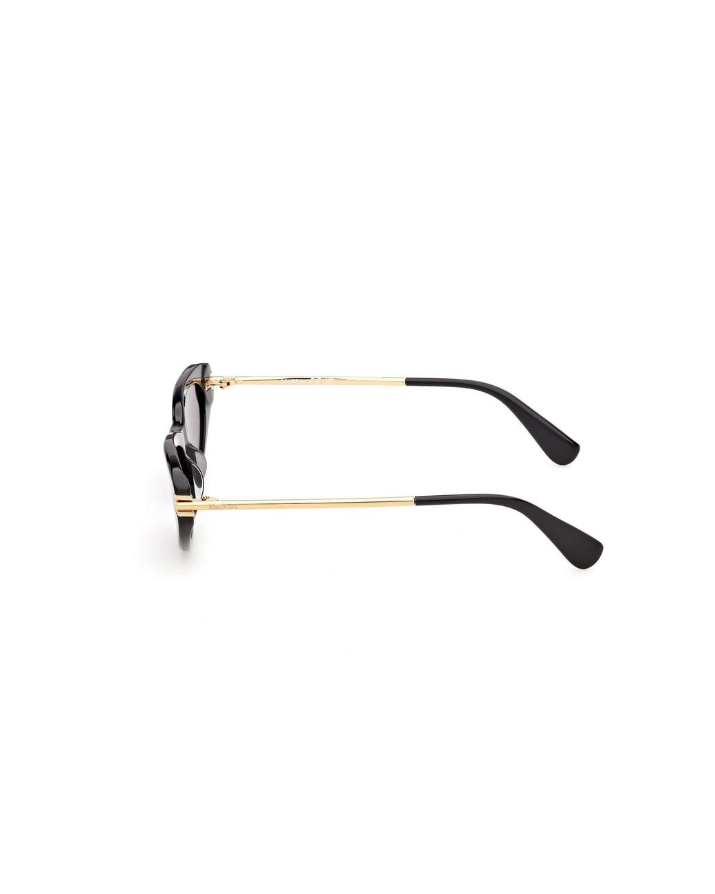 Max Mara Black Mm0214 01A Sunglasses Acetate Smoke Squared Normal