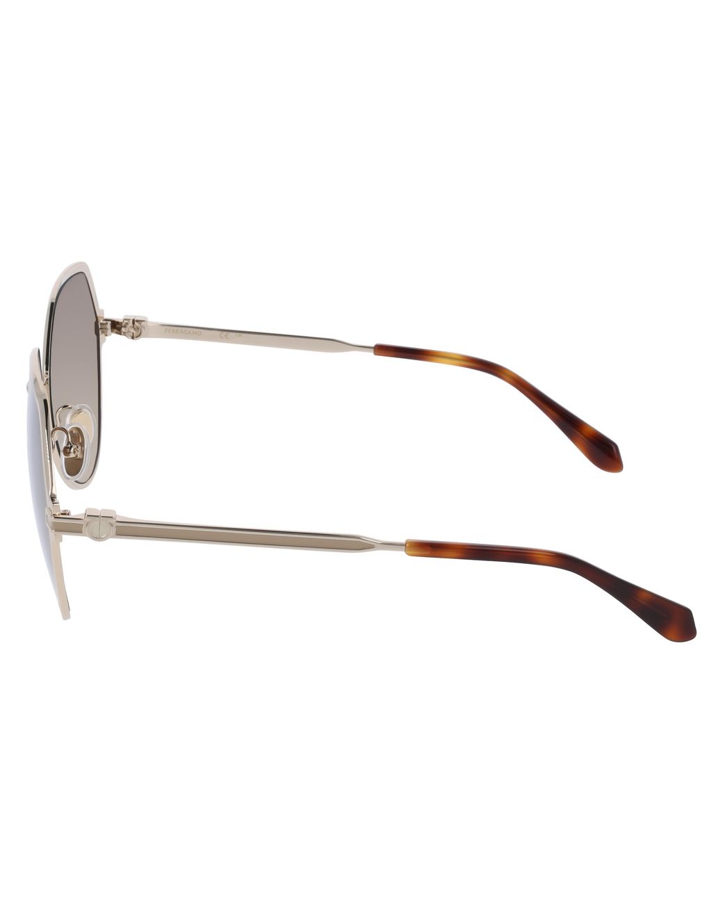 Ferragamo Black Sf325S 745 Sunglasses Metal Normal