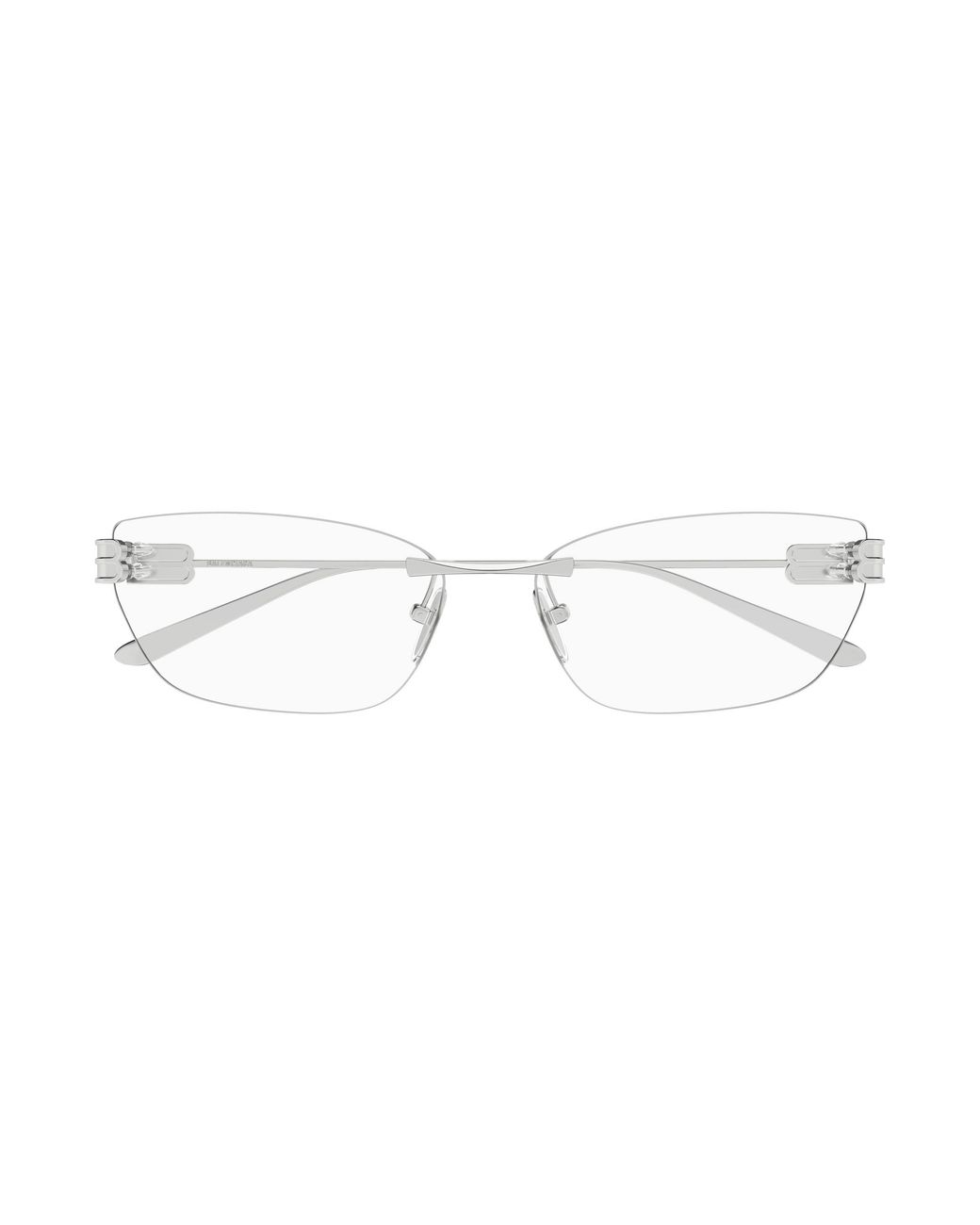 Balenciaga Black Bb0490O 001 Optical Frames Metal Transparent Squared