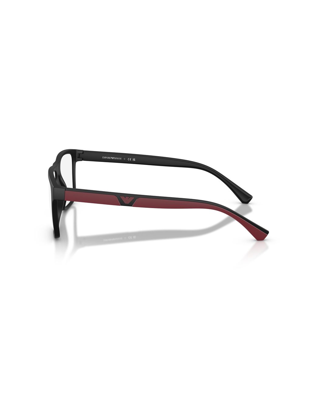 Emporio Armani Black Ea4115V 5042 Optical Frames Injected Transparent Squared Normal for men