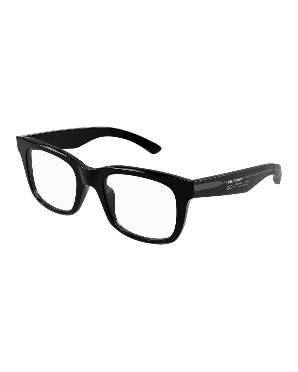 Balenciaga Black Bb0428O 006 Optical Frames Acetate Transparent Squared for men