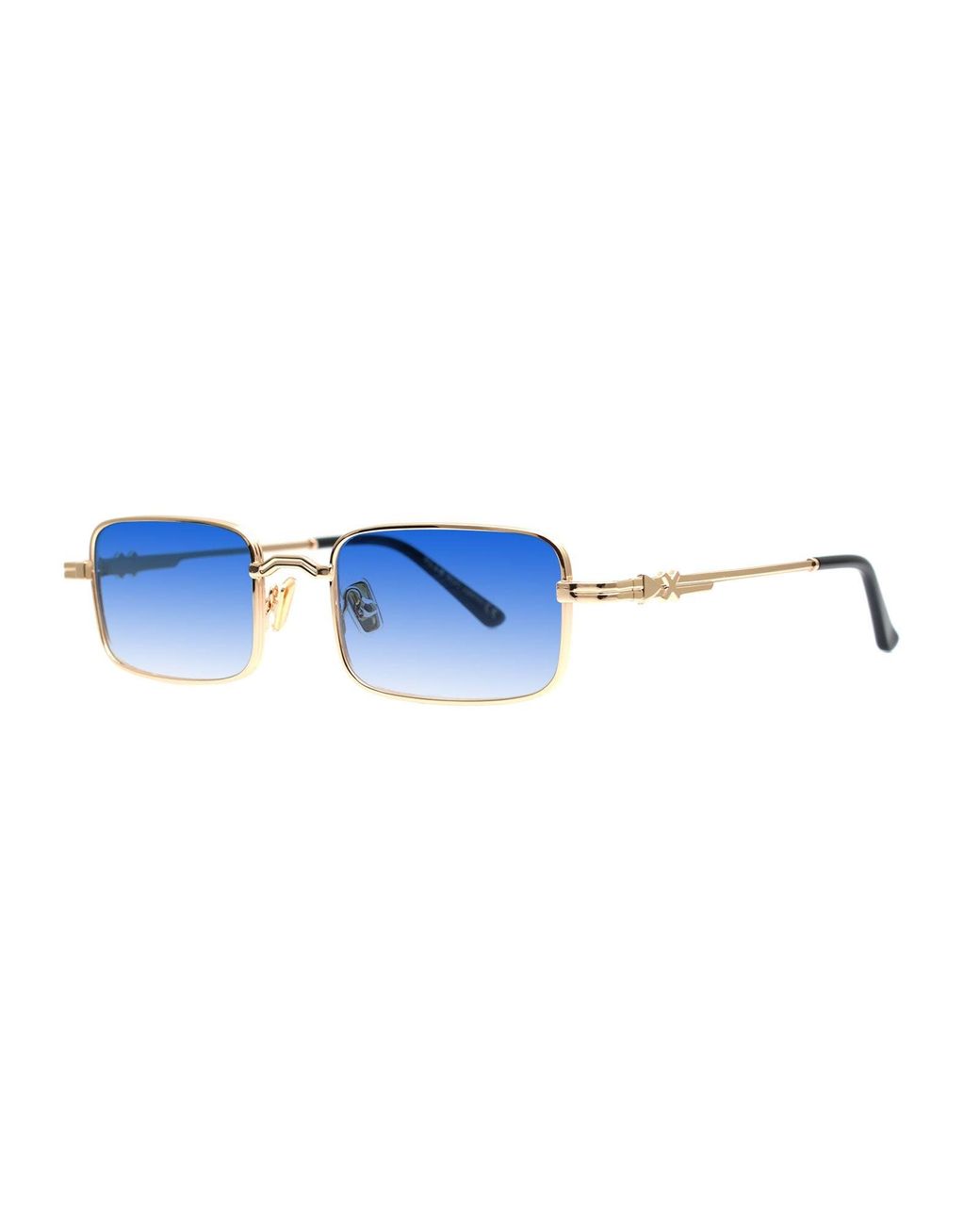 Xlab Blue Kapiti Sunglasses Metal Light Squared Normal Shaded