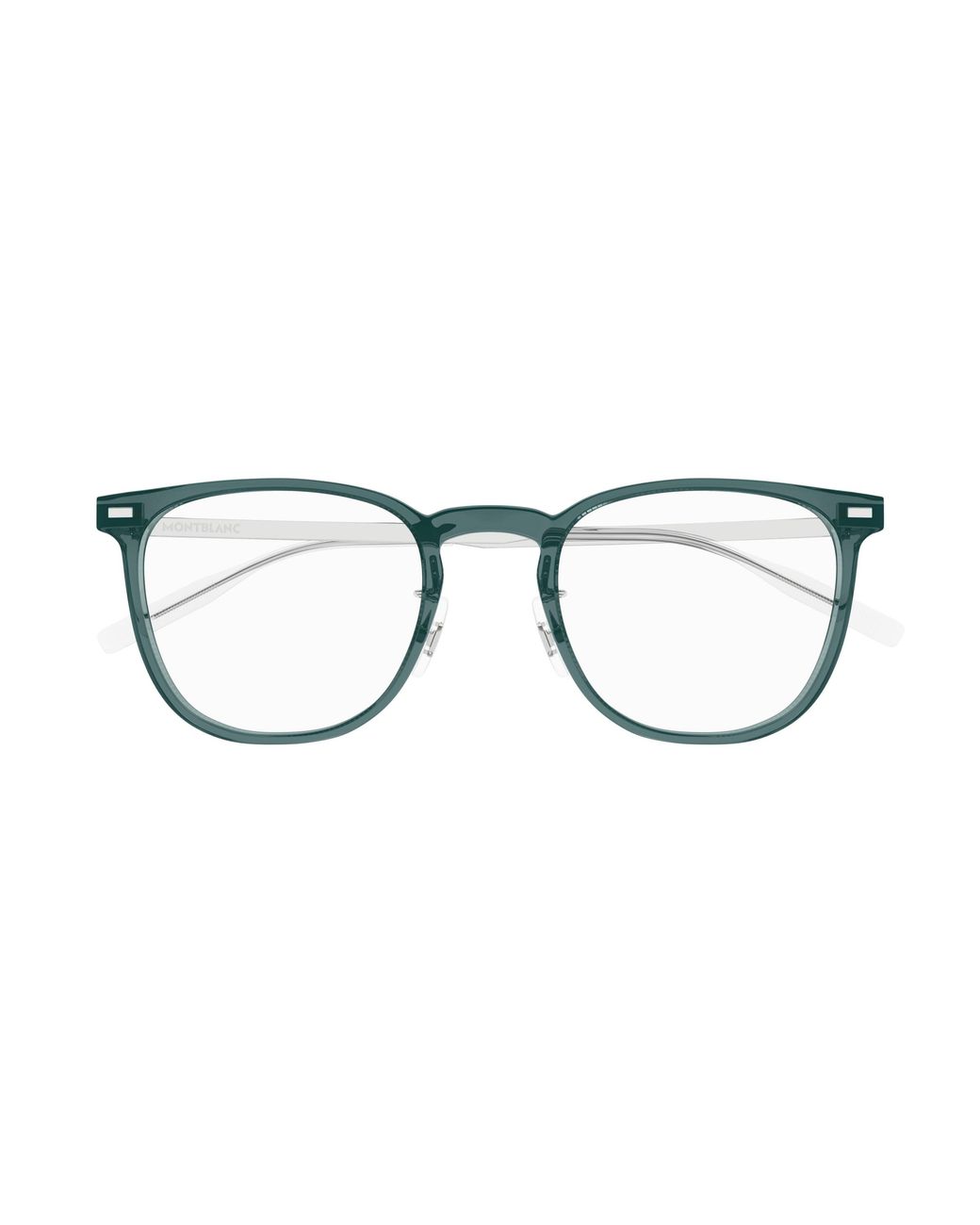 Montblanc Black Mb0393On 004 Optical Frames Injected Transparent Squared for men