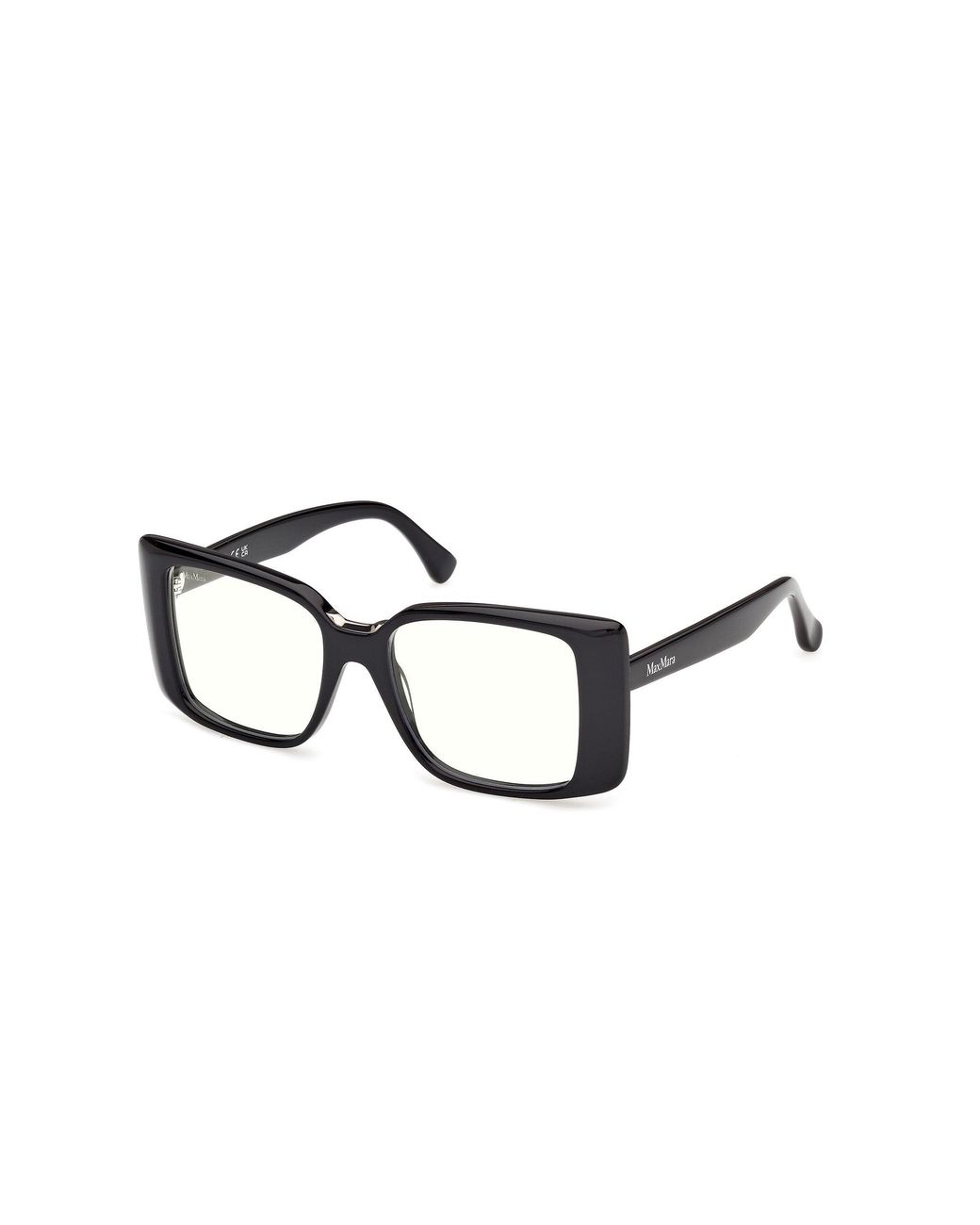 Max Mara Black Mm5231-B 001 Optical Frames Acetate Squared Normal