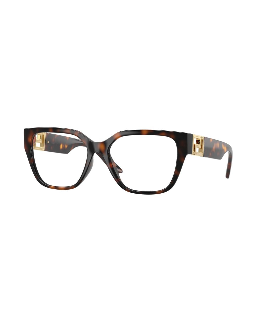 Versace Black Ve3387U 108 Optical Frames Injected Transparent Squared Normal
