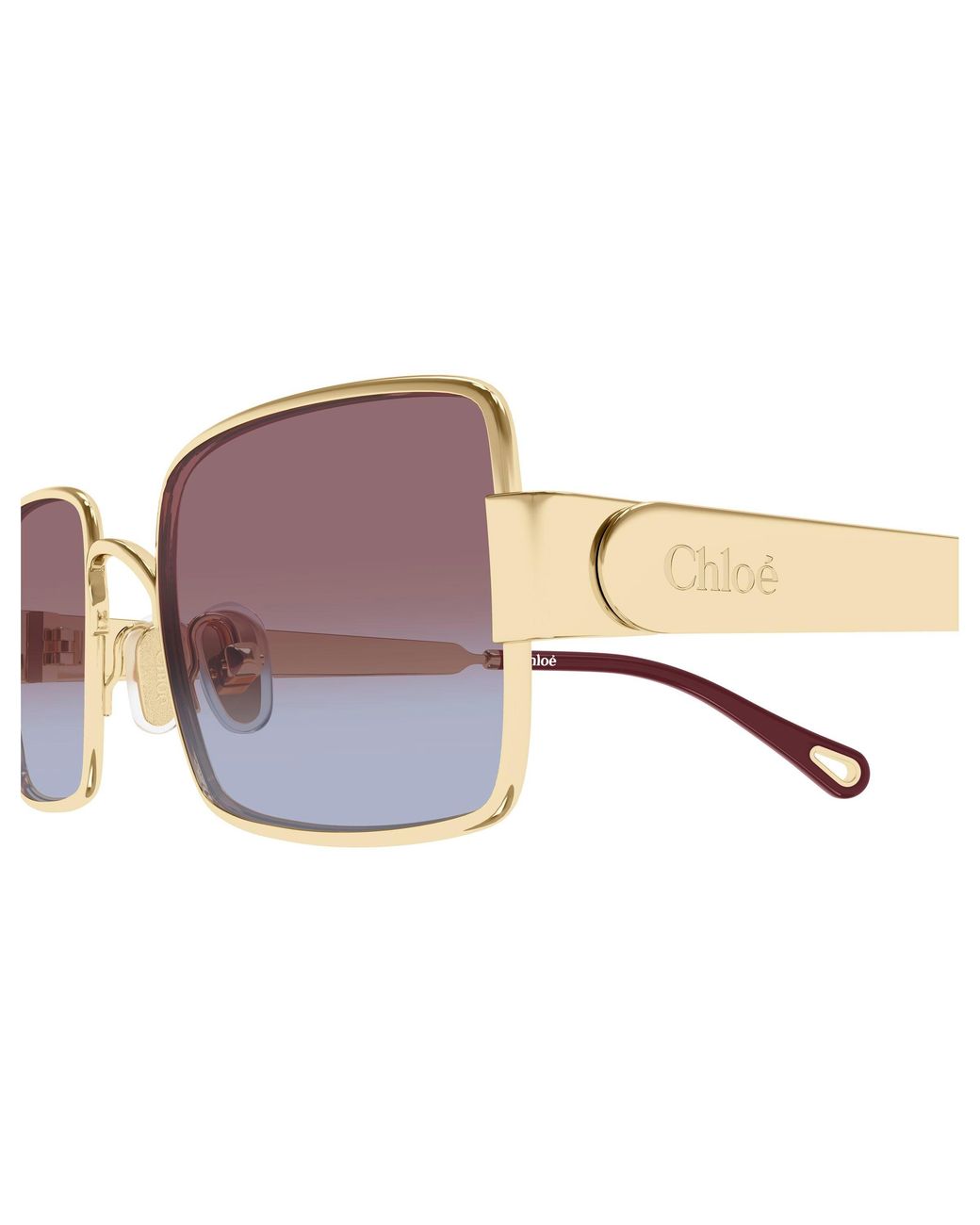 Chloé Black Ch0354S 004 Sunglasses Metal Squared