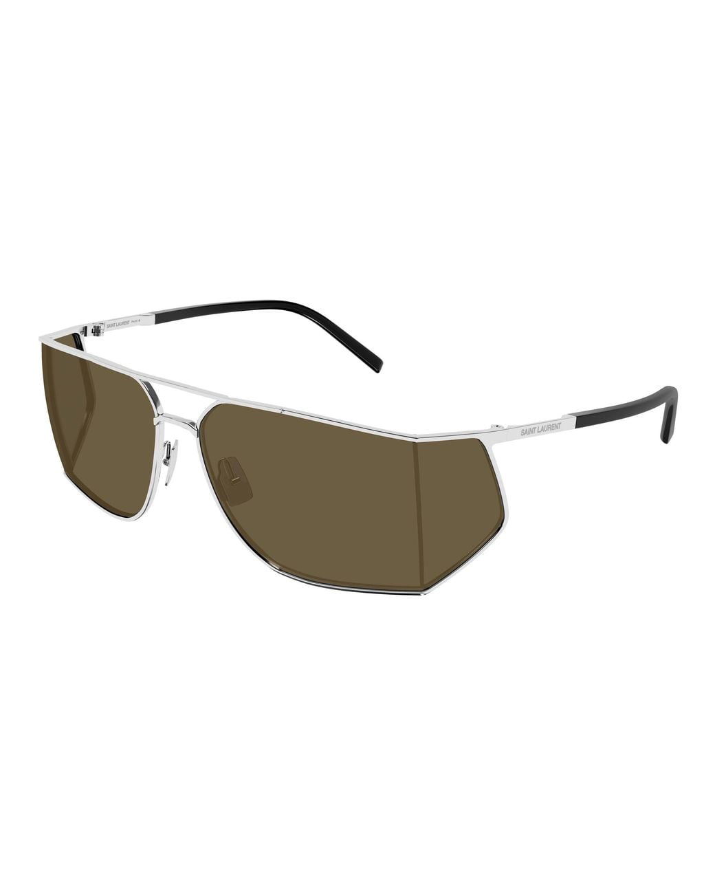 Saint Laurent Black Sl 750 003 Sunglasses Metal Squared for men