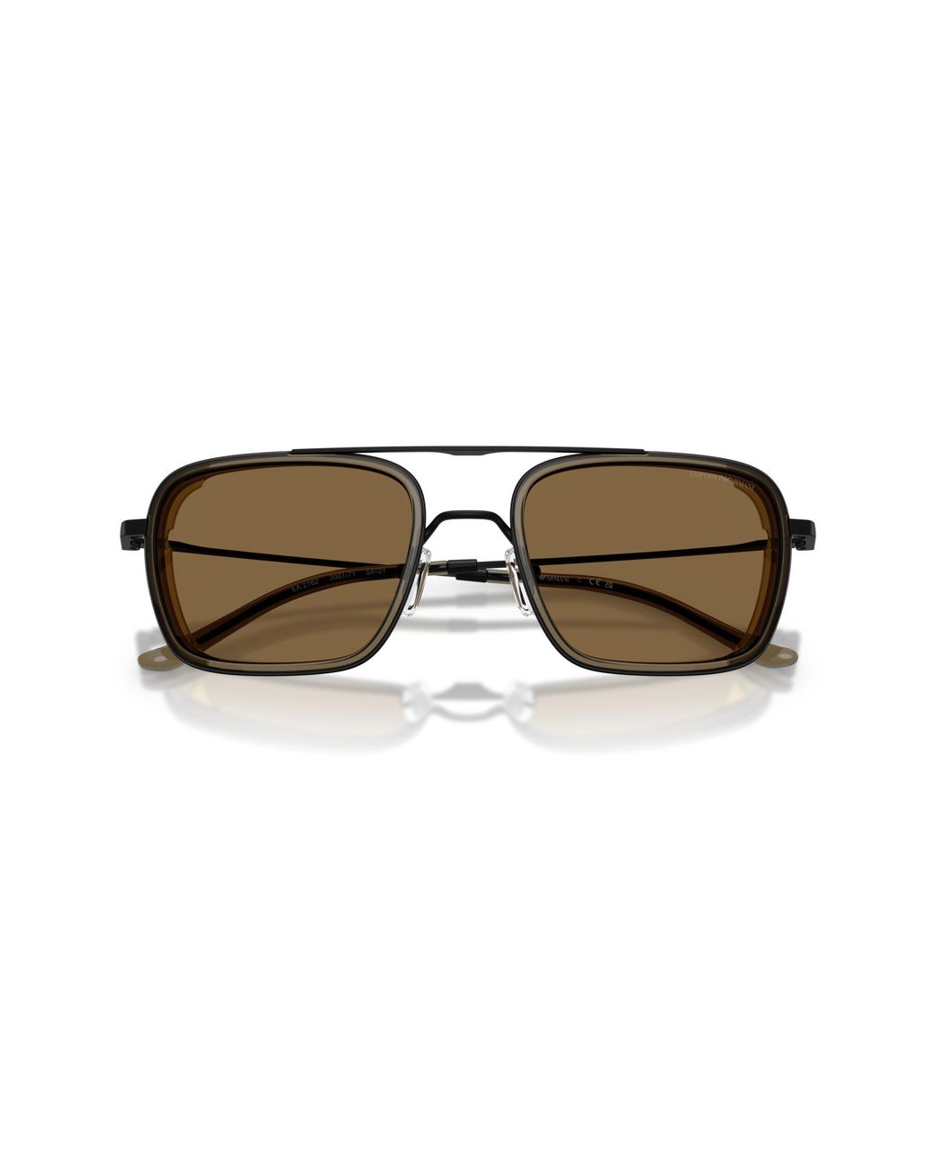 Emporio Armani Black Ea2162 300171 Sunglasses Metal Squared Normal for men