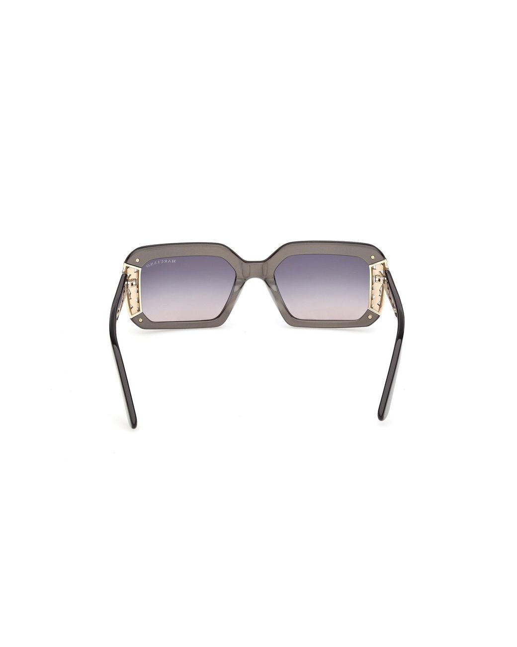 Guess Black Gm00042 20B Sunglasses Acetate Smoke Geometric Normal