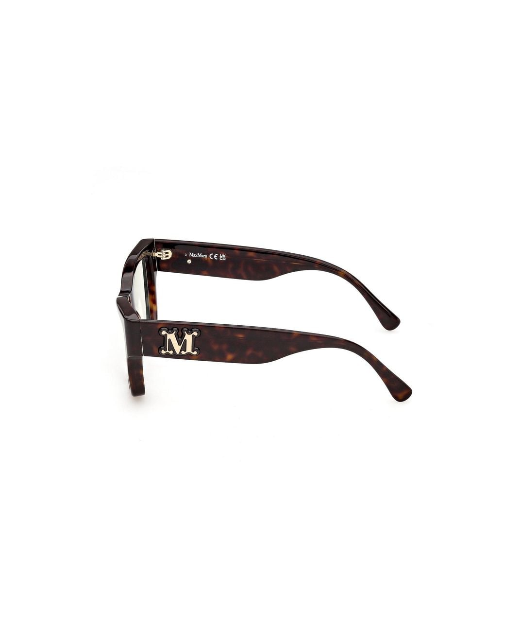 Max Mara Black Mm5251-B 52 Optical Frames Acetate Squared Normal